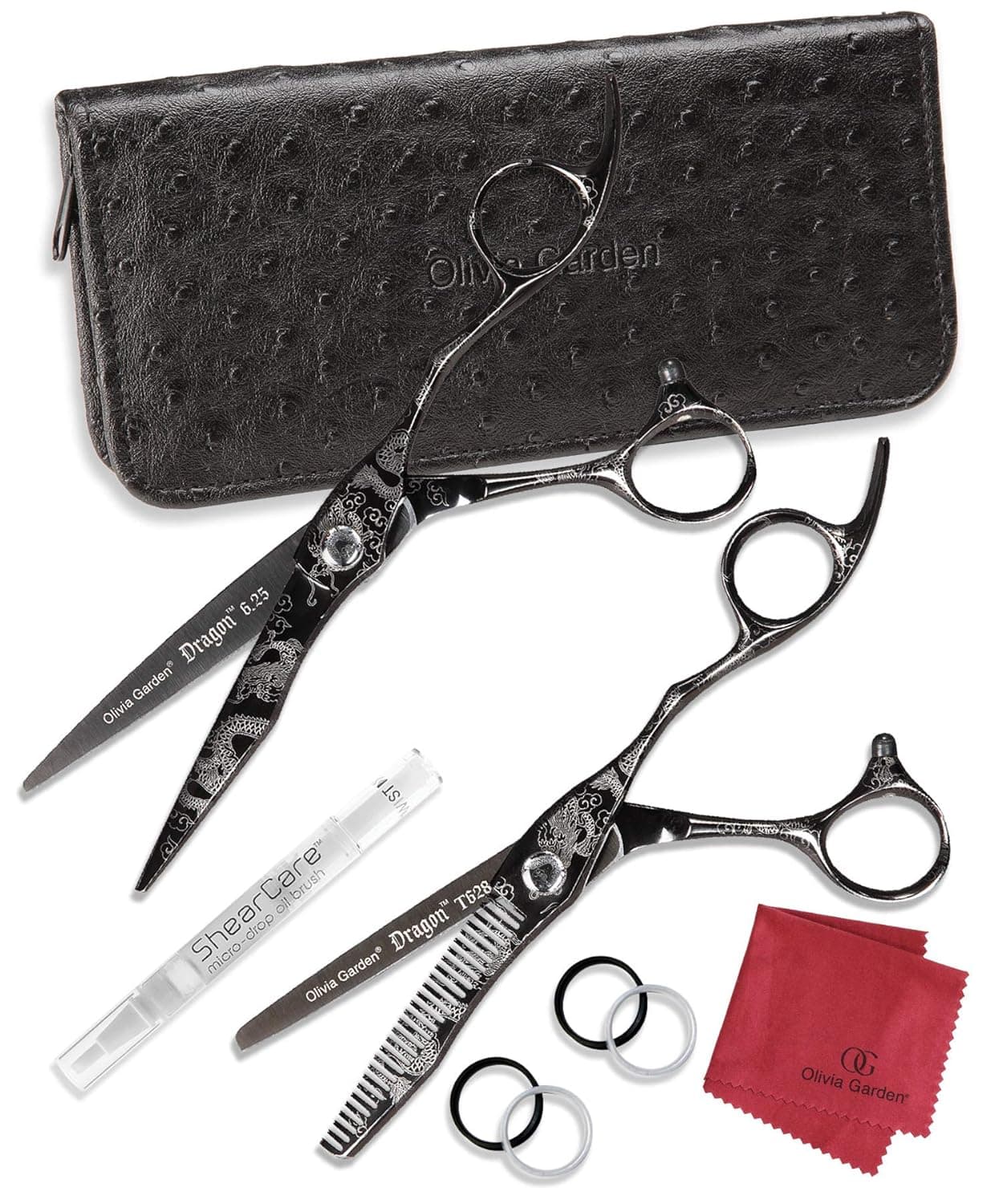 Olivia Garden Dragon Professional Hairdressing Shear and Thinner Intro Case