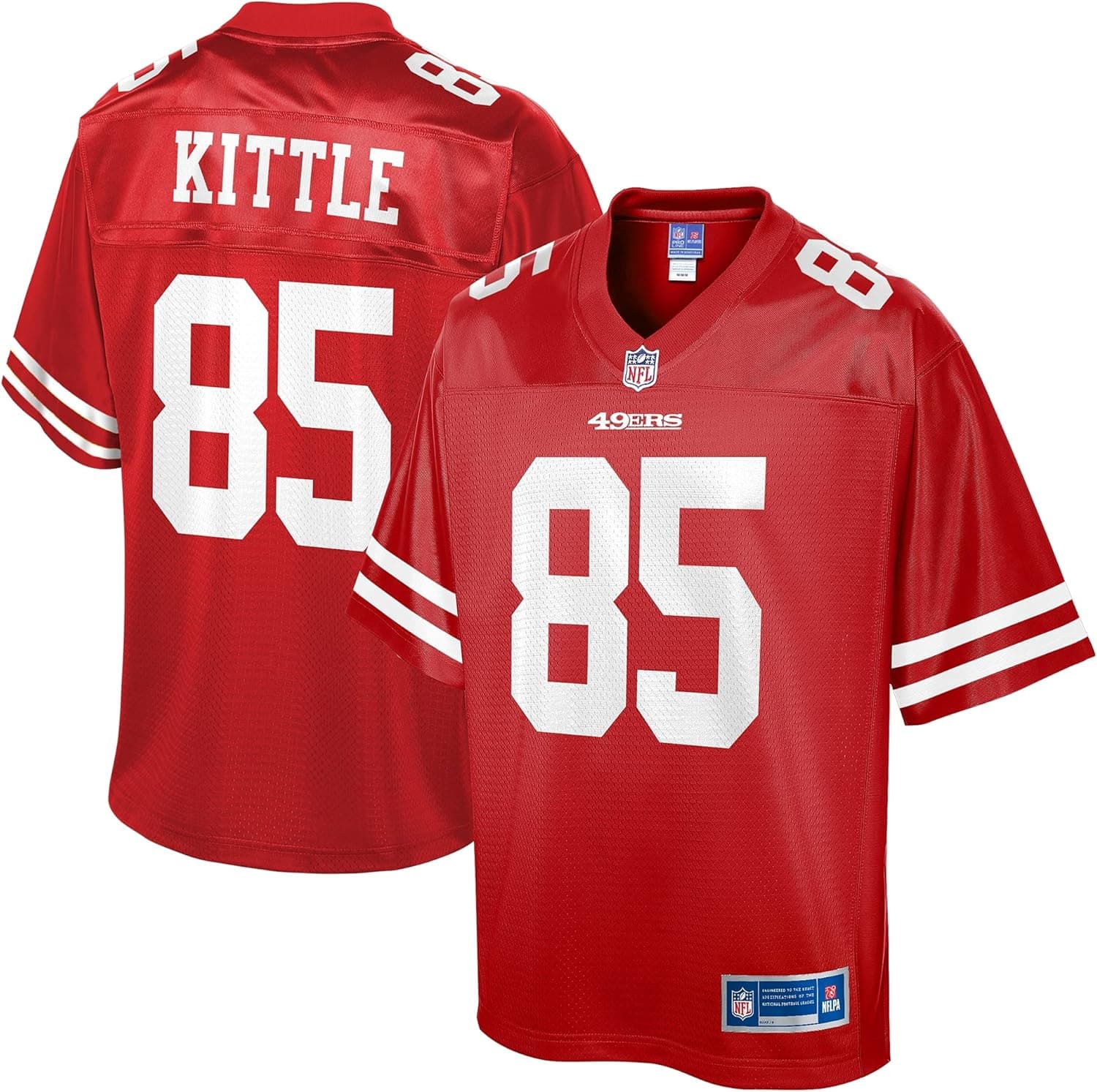 NFL PRO LINE Men's George Kittle Scarlet San Francisco 49ers Team Jersey
