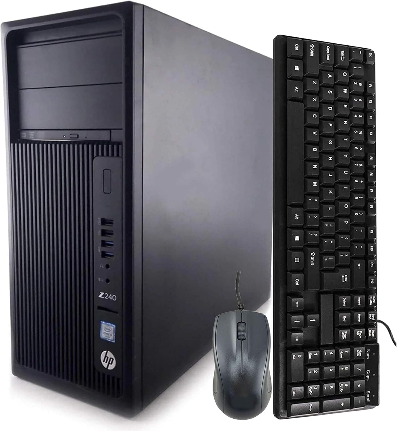 HP Z240 Tower Computer Desktop PC, Intel Core i5-6500 3.20GHz Processor, | 16GB Ram, 128GB SSD + 500GB HDD | HDMI, AMD Radeon RX-550 4GB Graphics, Wireless WiFi, Windows 10 (Renewed)