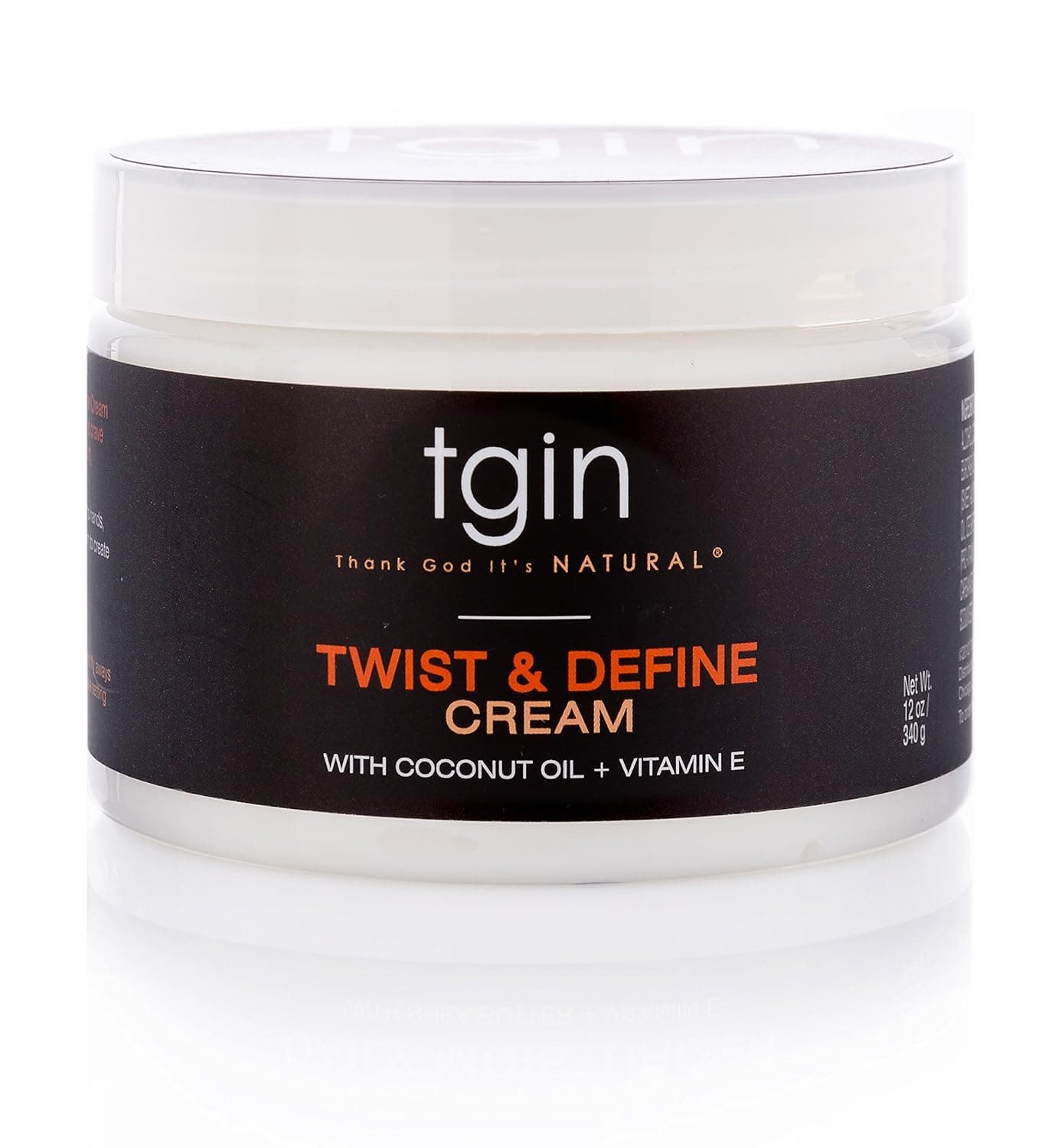 tgin Twist and Define Cream For Natural Hair - Dry Hair - Curly Hair, 2 Oz Travel Size