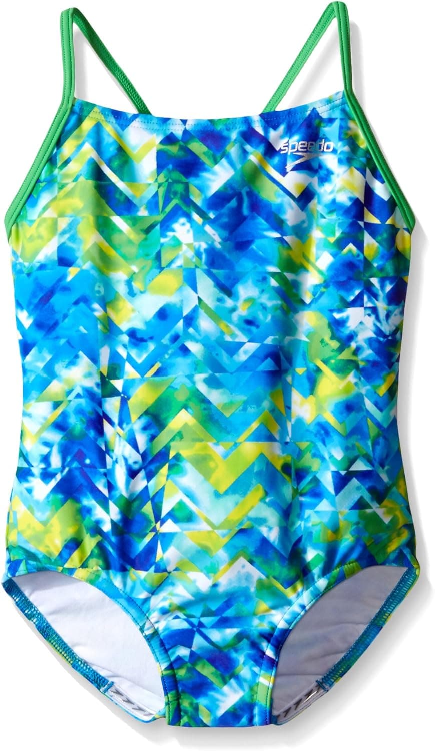 Speedo Thin Strap Keyhole One Piece Swimsuit for Girls