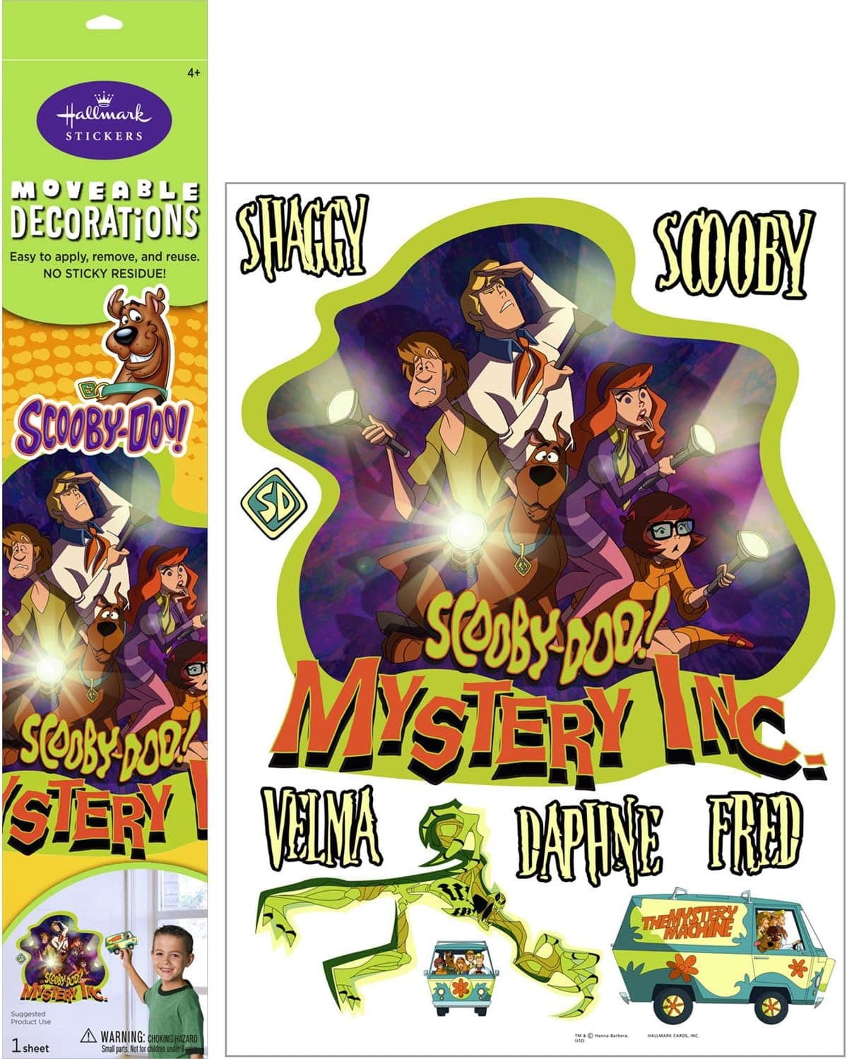 Hallmark Scooby Doo Party Supplies Movable Wall Decorations