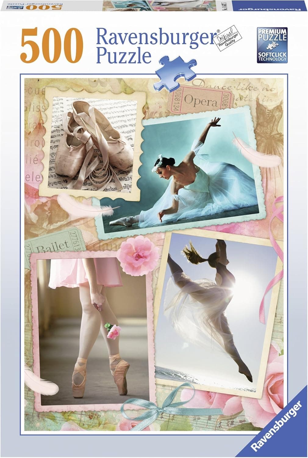 Ravensburger Ballet 500 Piece Jigsaw Puzzle for Adults – Every Piece is Unique, Softclick Technology Means Pieces Fit Together Perfectly