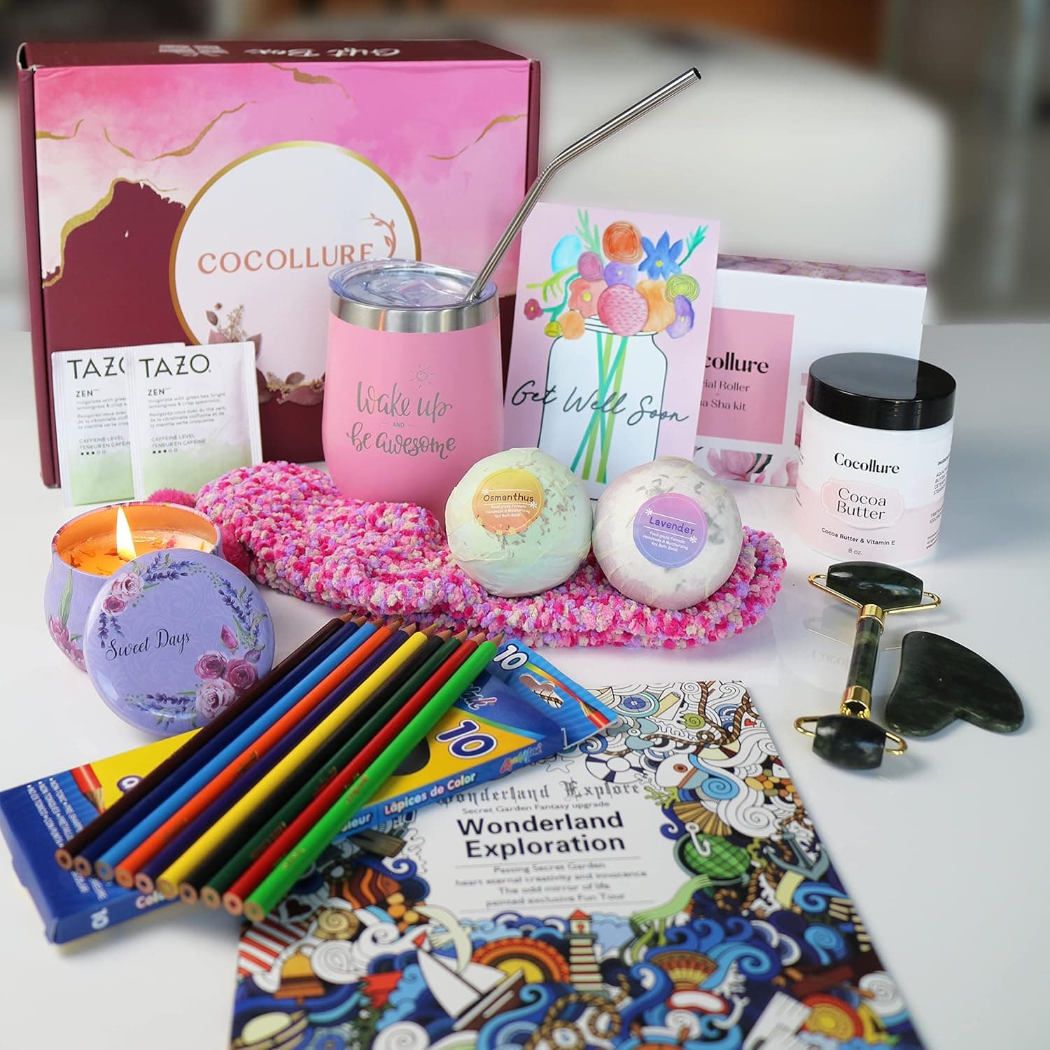 Get Well Soon Gifts for Women - Care Package for Women Stress Relief - Get Well Soon Gift Basket for Women After Surgery - Encouragement & Feel Better Soon Gifts for Women - Thoughtful Gifts for Her