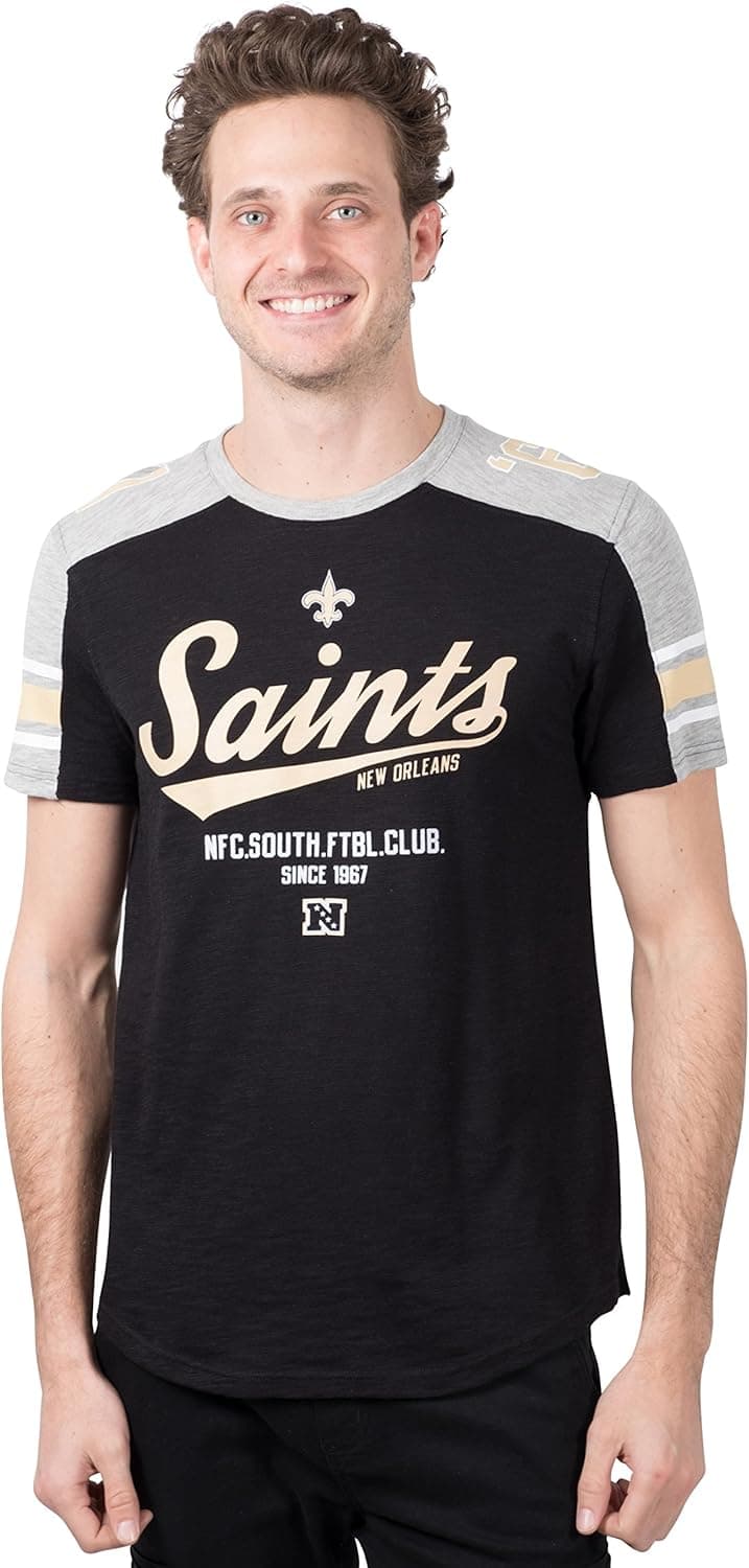 Ultra Game NFL Mens Short Sleeve Raglan T-Shirt