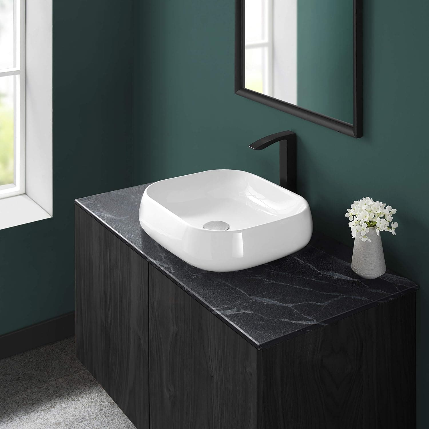 Swiss Madison SM-VS273 Vessel Sink, Glossy White