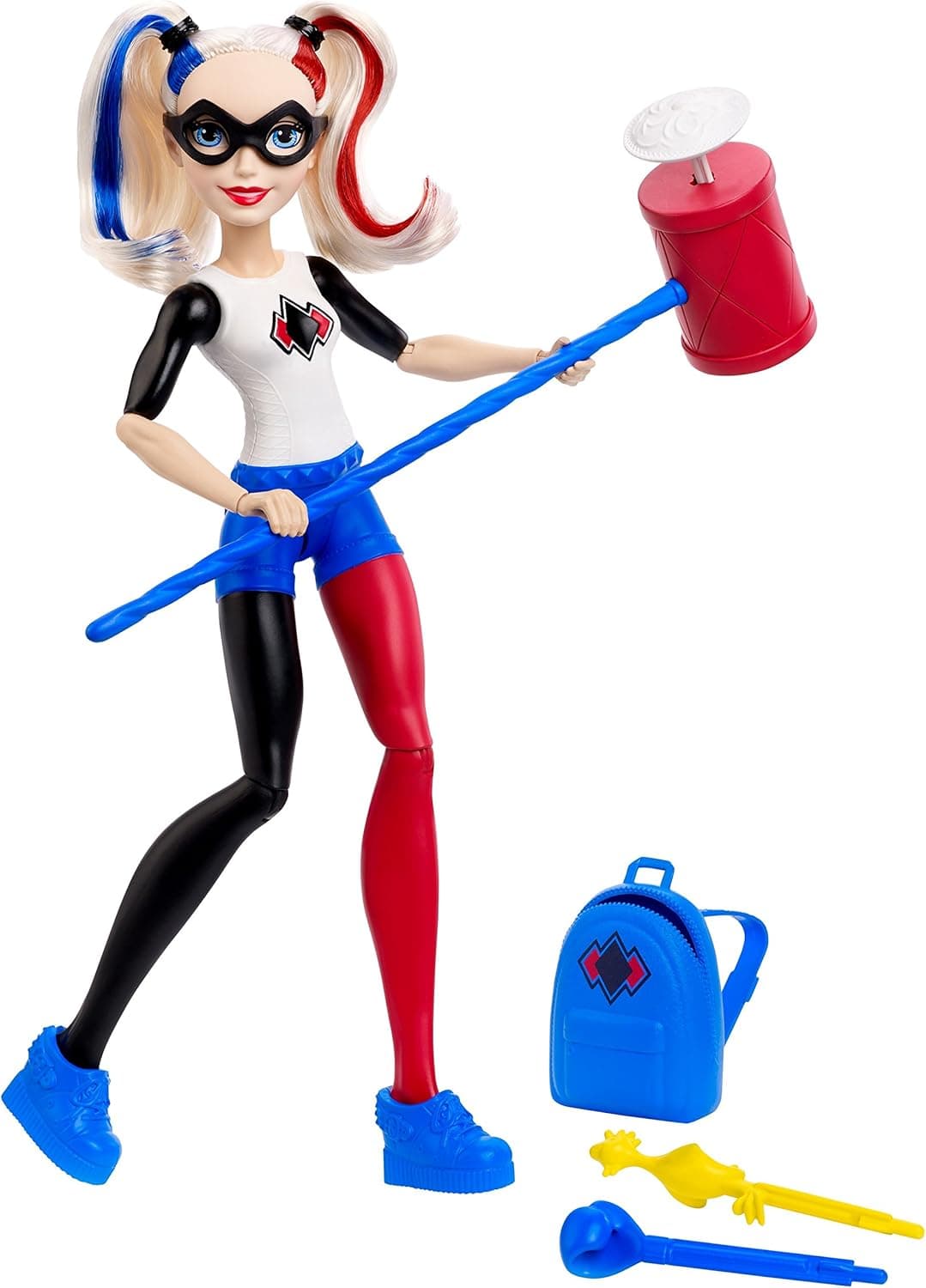 DC Super Hero Girls Harley Quinn Mallet Launcher Doll
