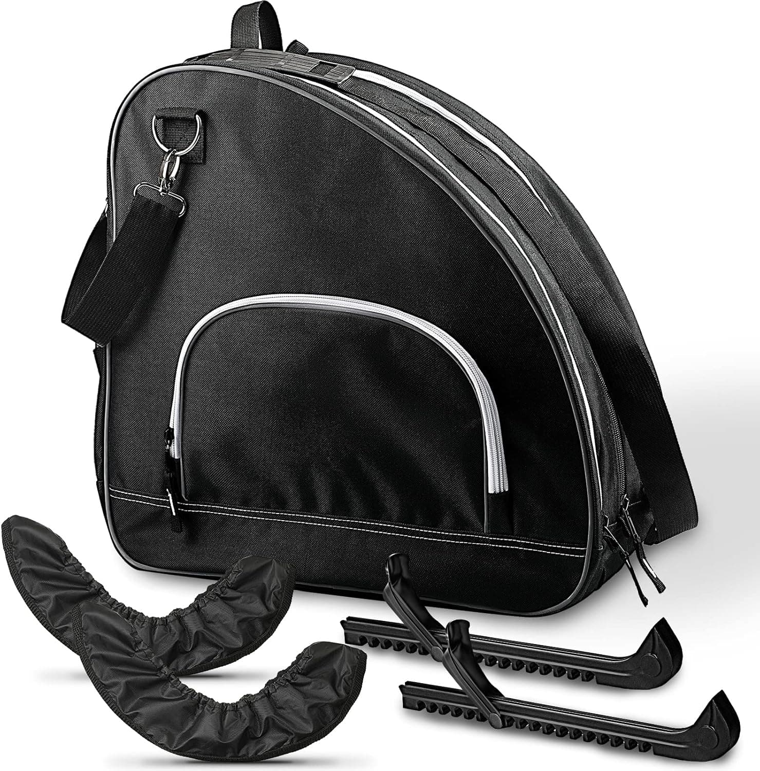5 Pcs Roller Skating Accessories Roller Ice Skates Bags Skating Storage Bags and Adjustable Figure Skate Guards Ice Skate Blade Covers for Women Kids Youth Adult Men