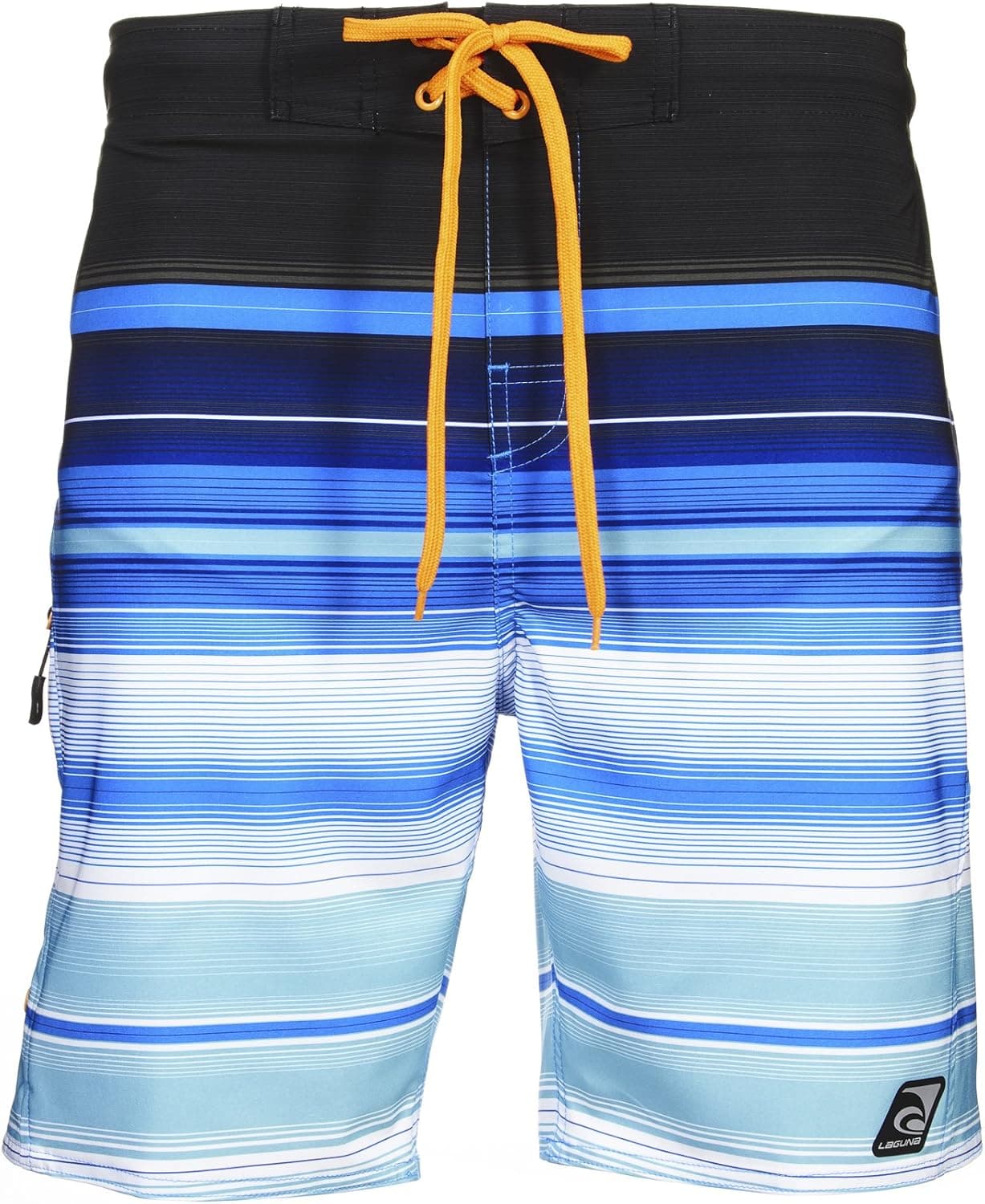Laguna Mens Stretch Wave Boardshort Swim Trunks Bathing Suit, UPF 50+