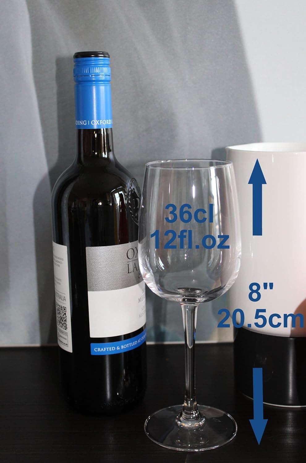 Dreamair 45th Sapphire Wedding Anniversary Wine Glasses and Photo Frame Gift Set
