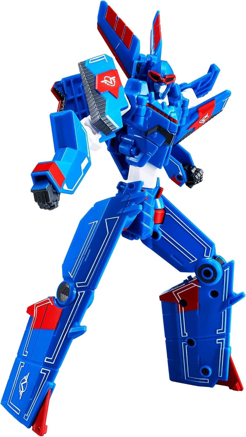 Integration Tobot Youngtoys Car Transforming Collectible Car to Robot Animation Character (Tobot GD Quantum Stealth)