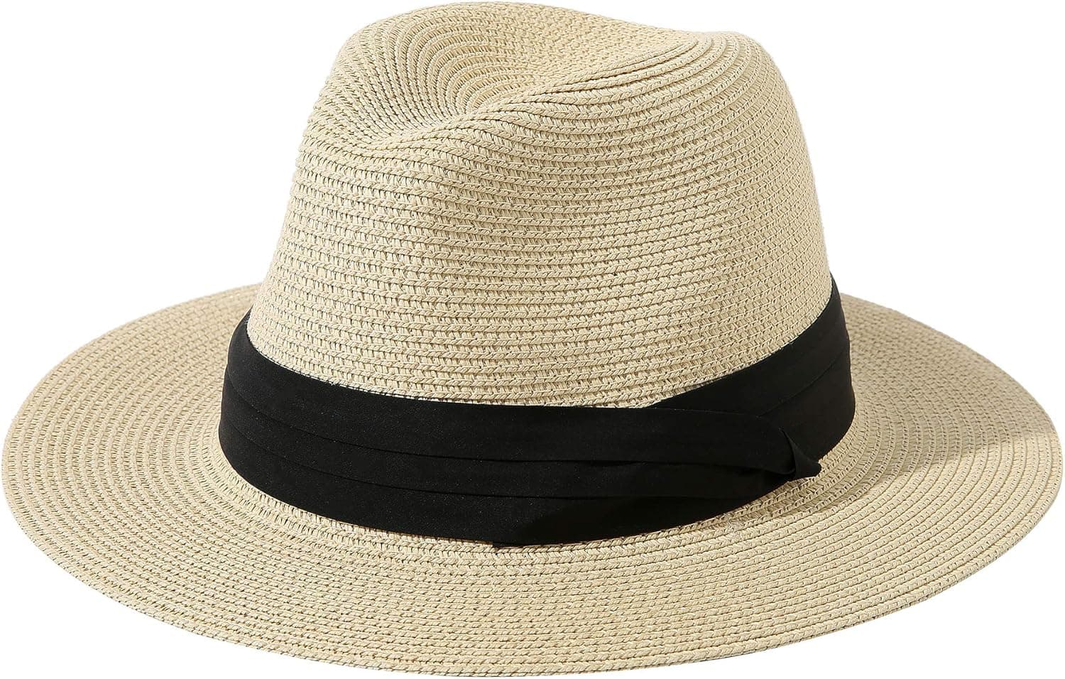 Jastore Little Kids Girls Boys Summer Fedora Straw Hat Wide Brim Floppy Beach Sun Visor Hat