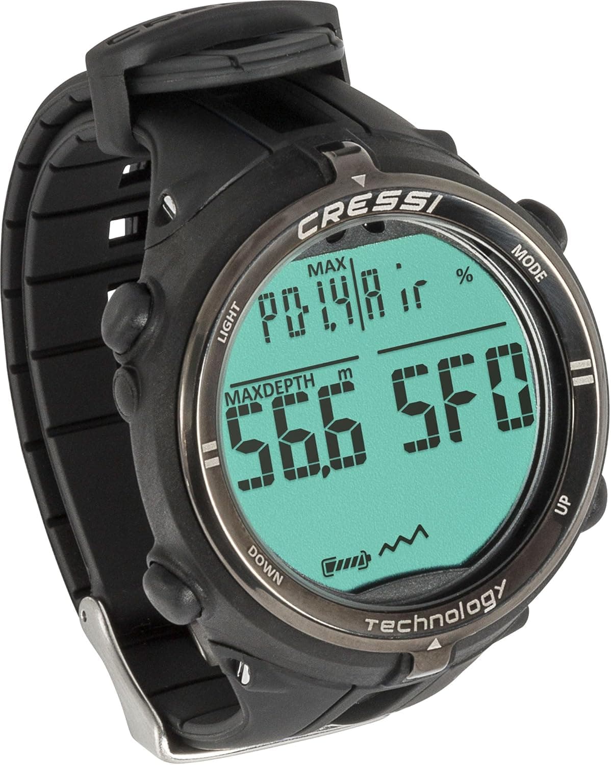 Cressi Newton Titanium Scuba Diving Computer Watch for Mixed Gas and Dives Log | Made in Italy Quality Since 1946