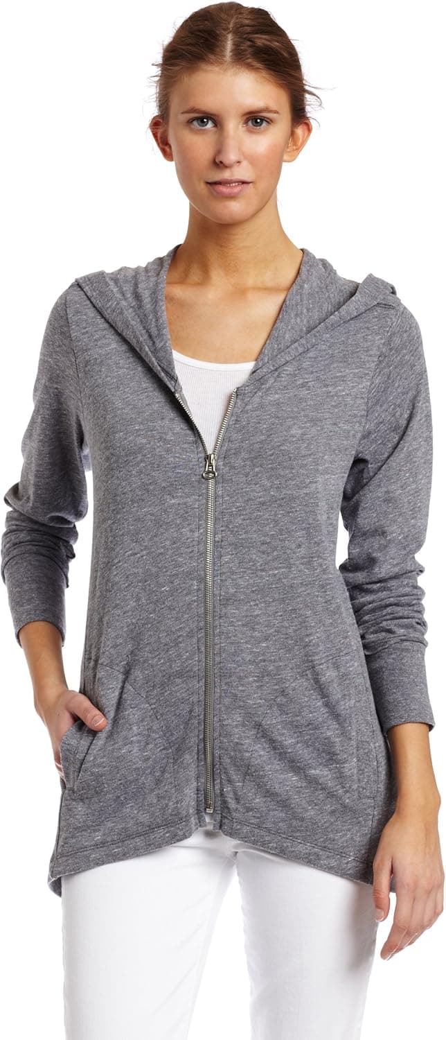 C&C California Women's Triblend Long Sleeve Zip Hoodie