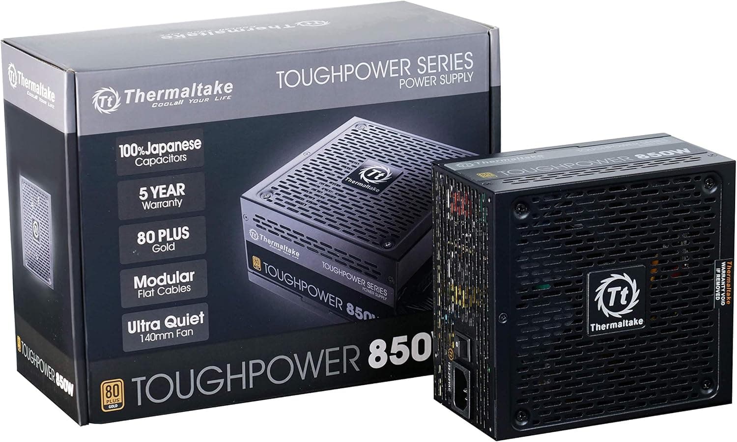 Thermaltake TOUGHPOWER 850W 80 PLUS GOLD Semi Modular Power Supply PS-TPD-0850MPCGUS-1