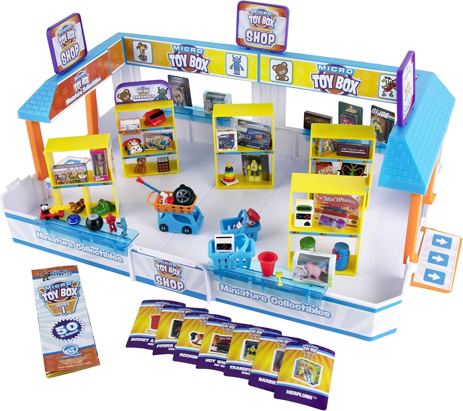 Worlds Smallest Micro Toy Box Store Playset, Multi