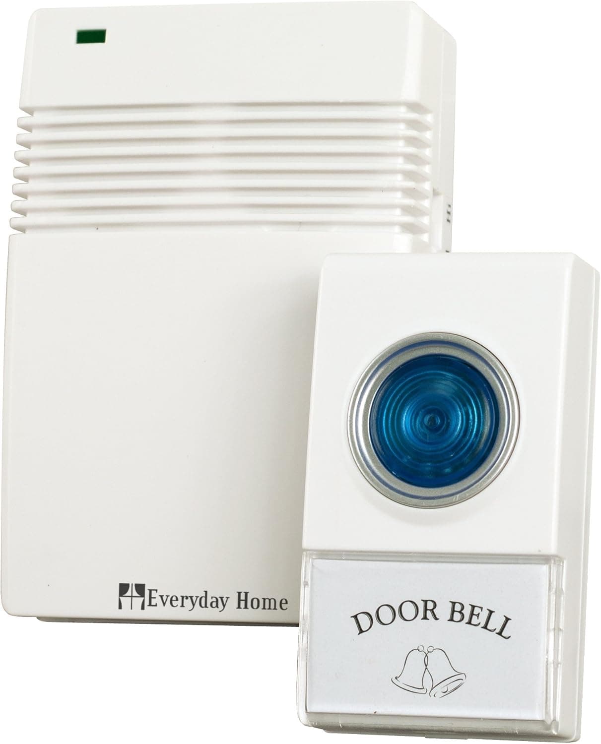 Voye 72-20488, White, Everyday Home Wireless Wall Mount Doorbell – Easy to Install with 10 Different Adjustable Volume Chimes – 250 ft. Range, 1.2" x 6" x 8", 1.2 x 6 x 8 inches