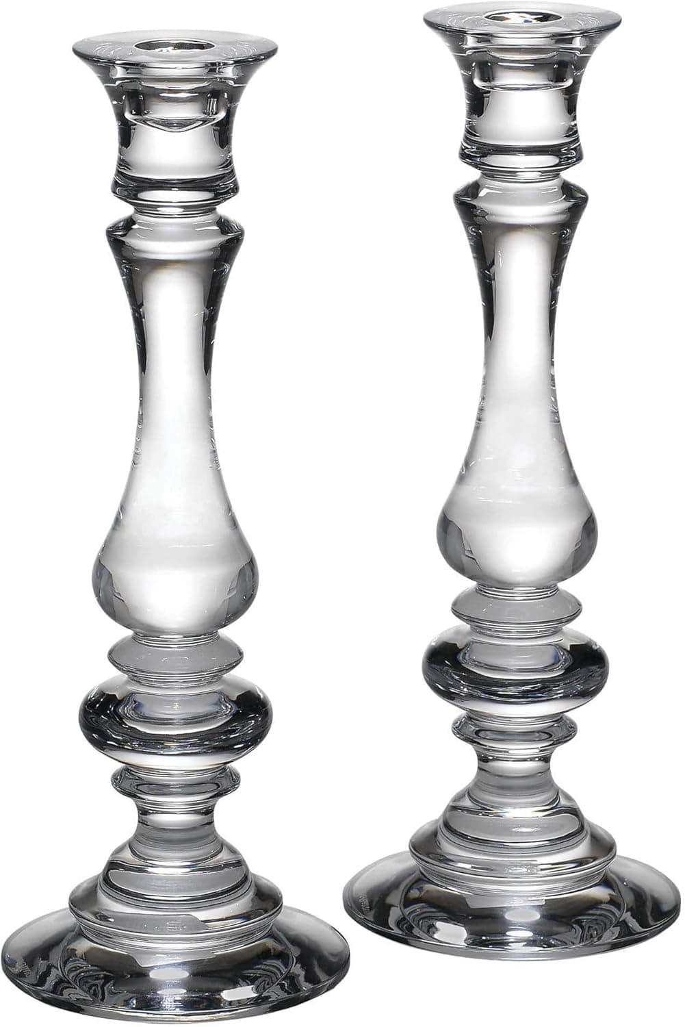 Reed And Barton Weston Crystal 2-Piece 11" Candlestick Set, 5.50 LB, Clear