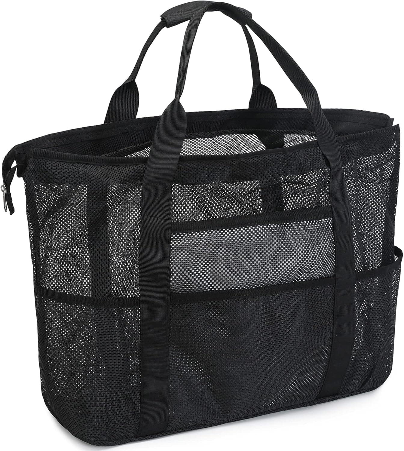 Bluboon Mesh Beach Bag Toy Tote Bag Family Pool Waterproof Sandproof Bottom