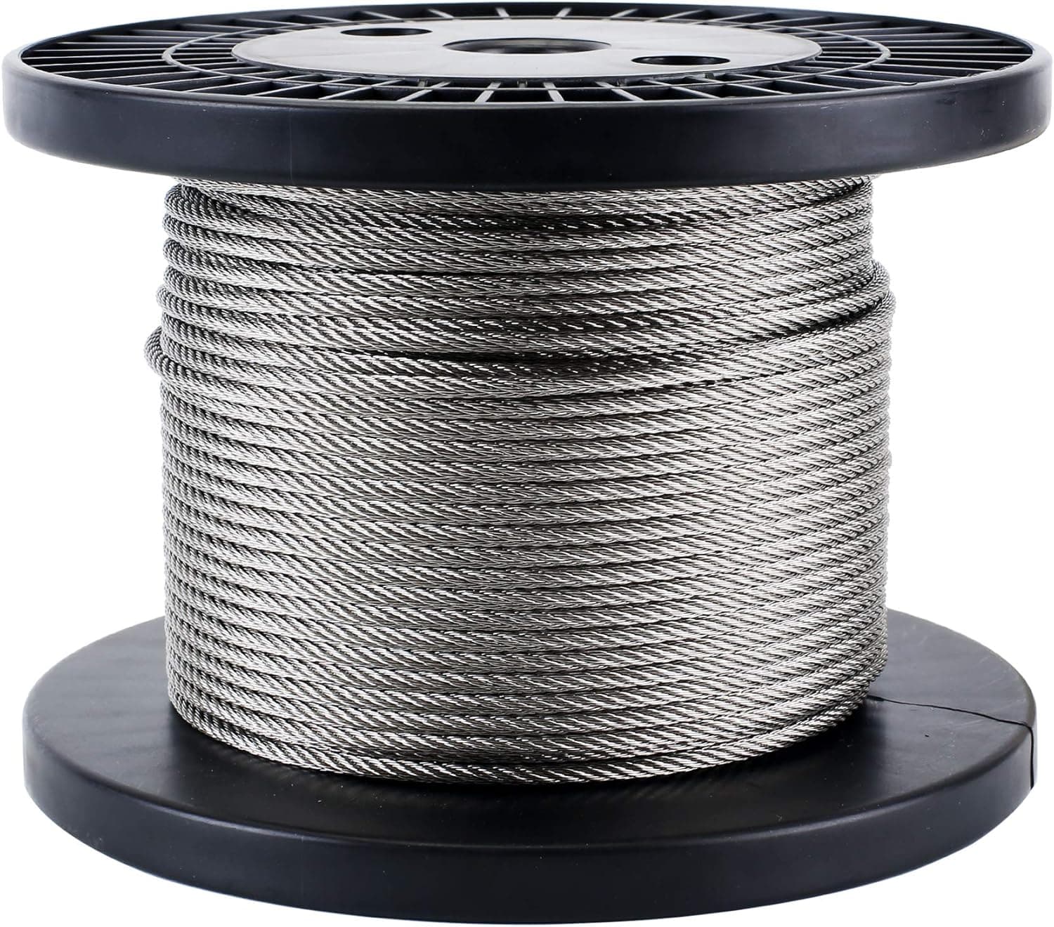 Zoostliss 100Ft Stainless Steel Aircraft Wire Rope 1/8" for Deck Cable Railing Kit, 7x7 T316 Marin Grade