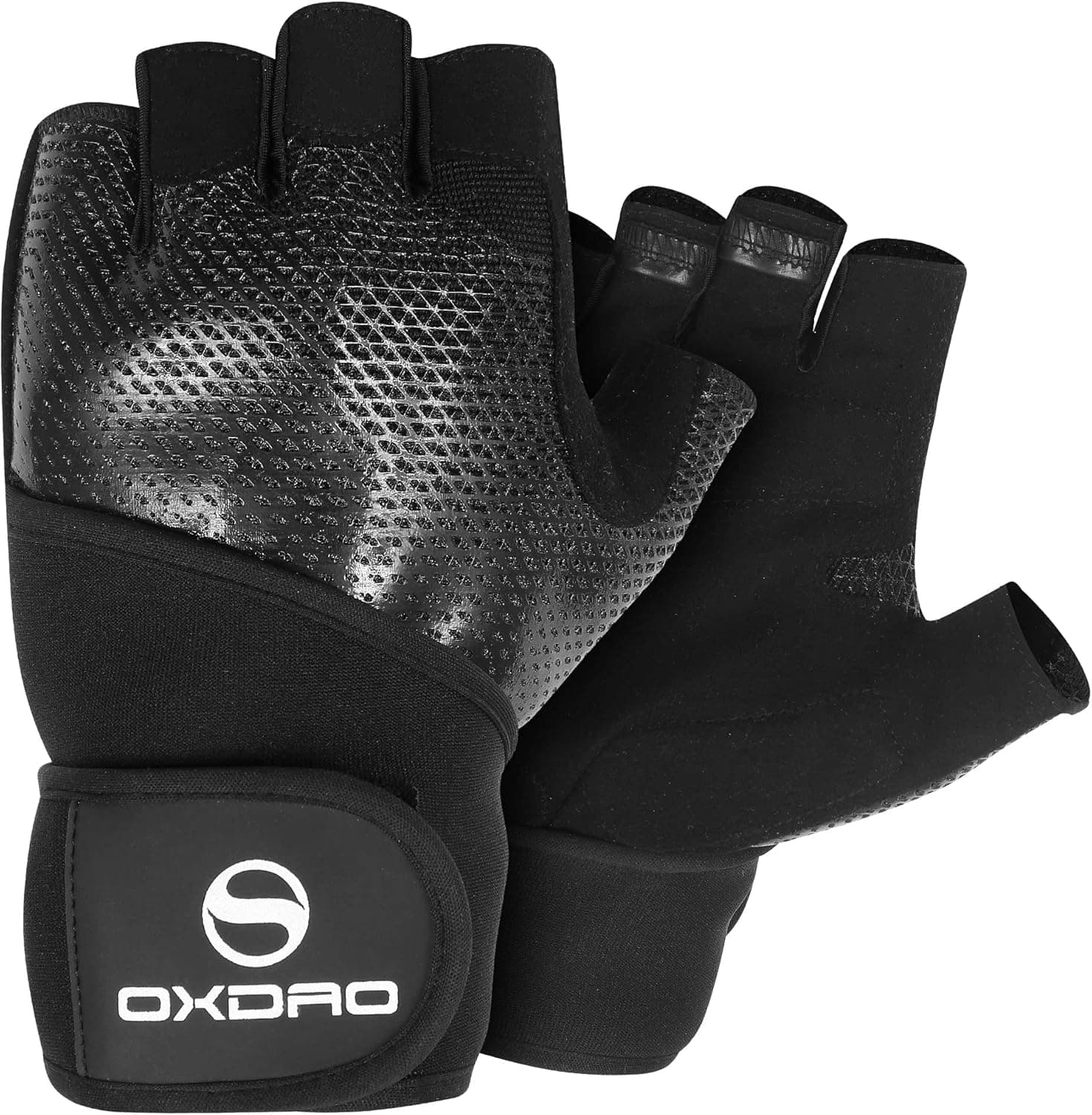 OXDAO Workout Weightlifting Gym Gloves for Men & Women with Wrist & Full Palm Protection, for Weight Lifting, Powerlifting, Training, Fitness, Hanging, Pull ups
