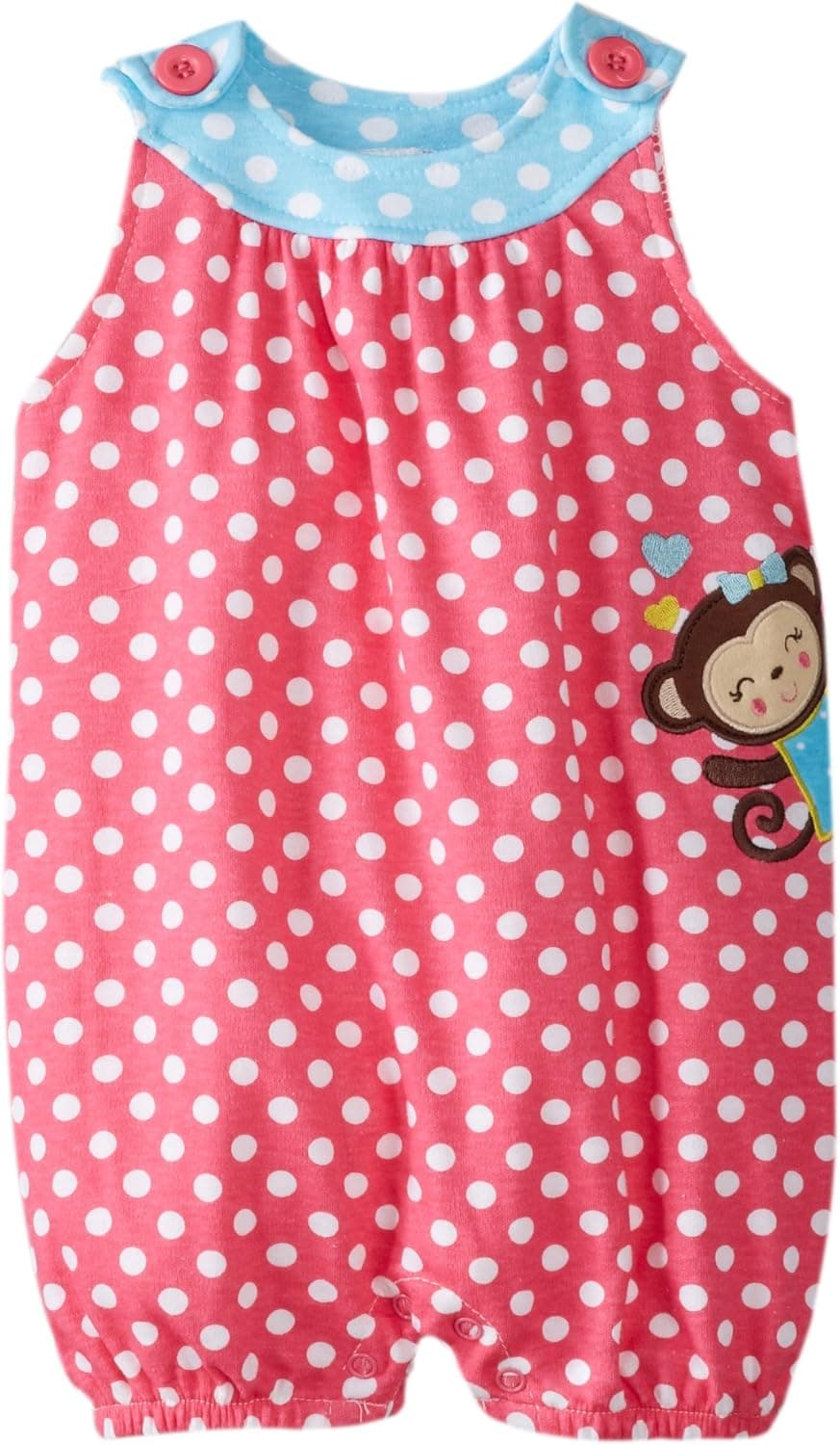 Peanut Buttons Baby Girls' Girl Monkey Romper