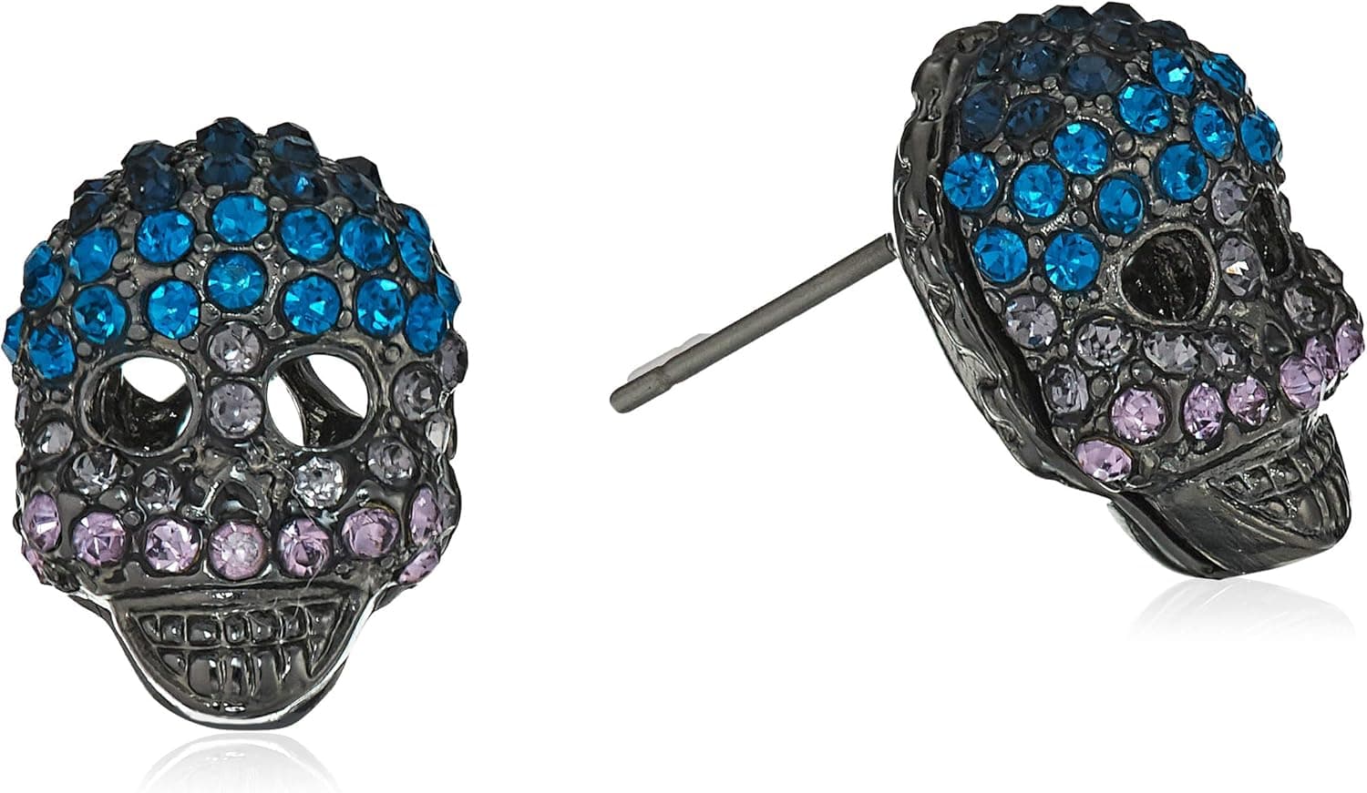 Betsey Johnson Skull Stud Earrings