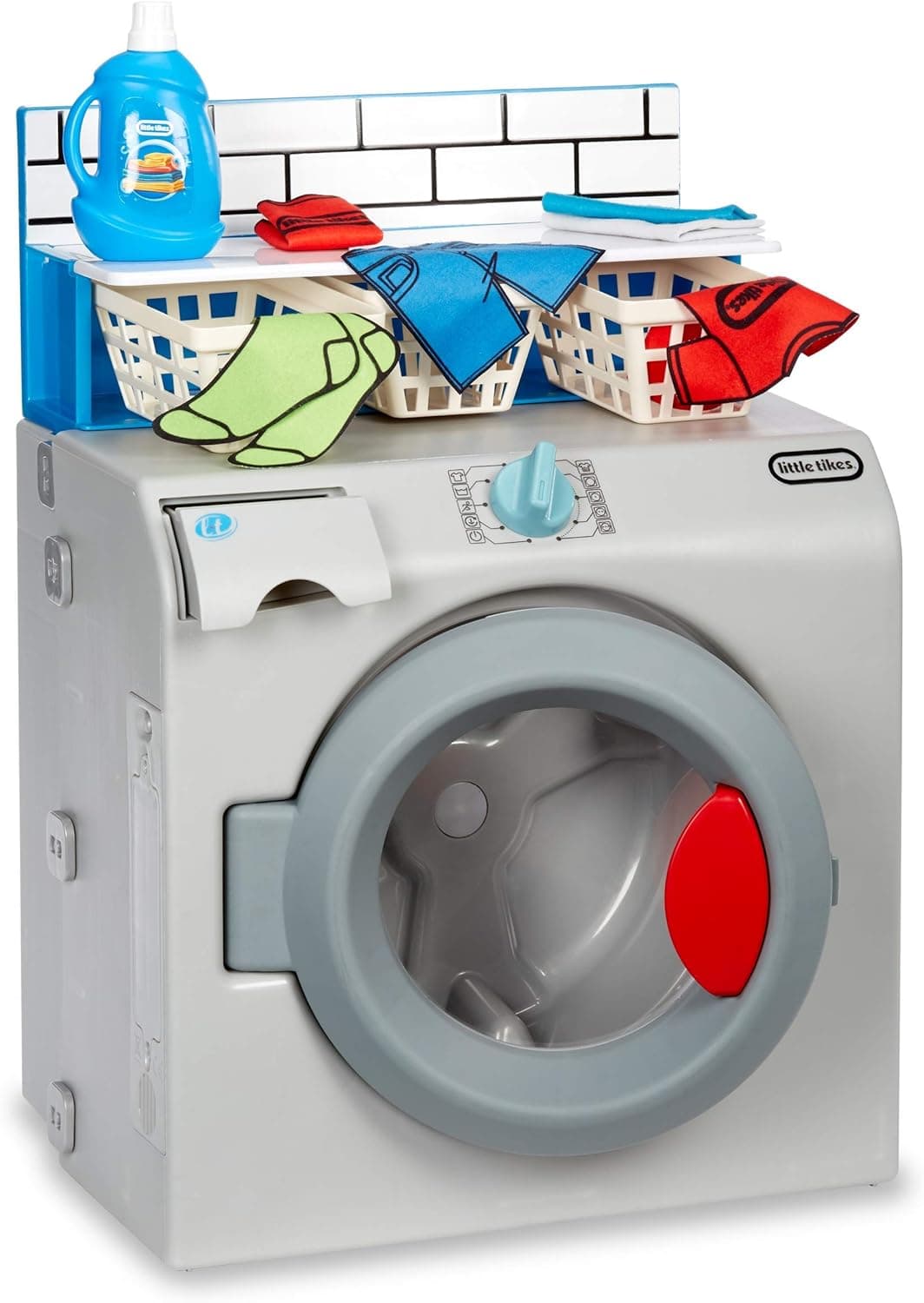Little Tikes First Washer Dryer - Realistic Pretend Play Appliance for Kids, Interactive Toy Washing Machine with 11 Laundry Accessories, Unique Toy, Ages 2+