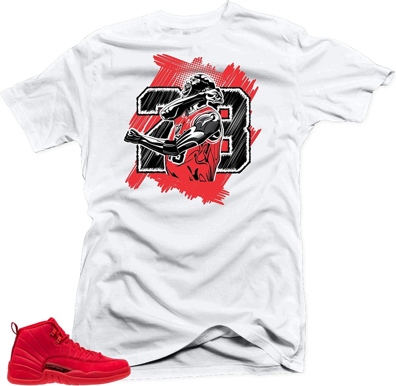 SNELOS Shirt to Match Jordan 12 Bulls - Jordan 11 Concord - Jordan 9 Dream It Do It - Jordan 6 Infrared Match Sneaker Tee