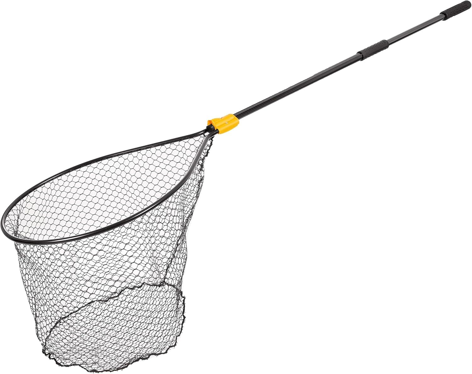Frabill Conservation Telescoping Handle Net | Teardrop Hoop Size: 23" X 26" | Telescoping Handle: 35-60" | Netting: Tangle-Free Micromesh | Net Depth: 22"
