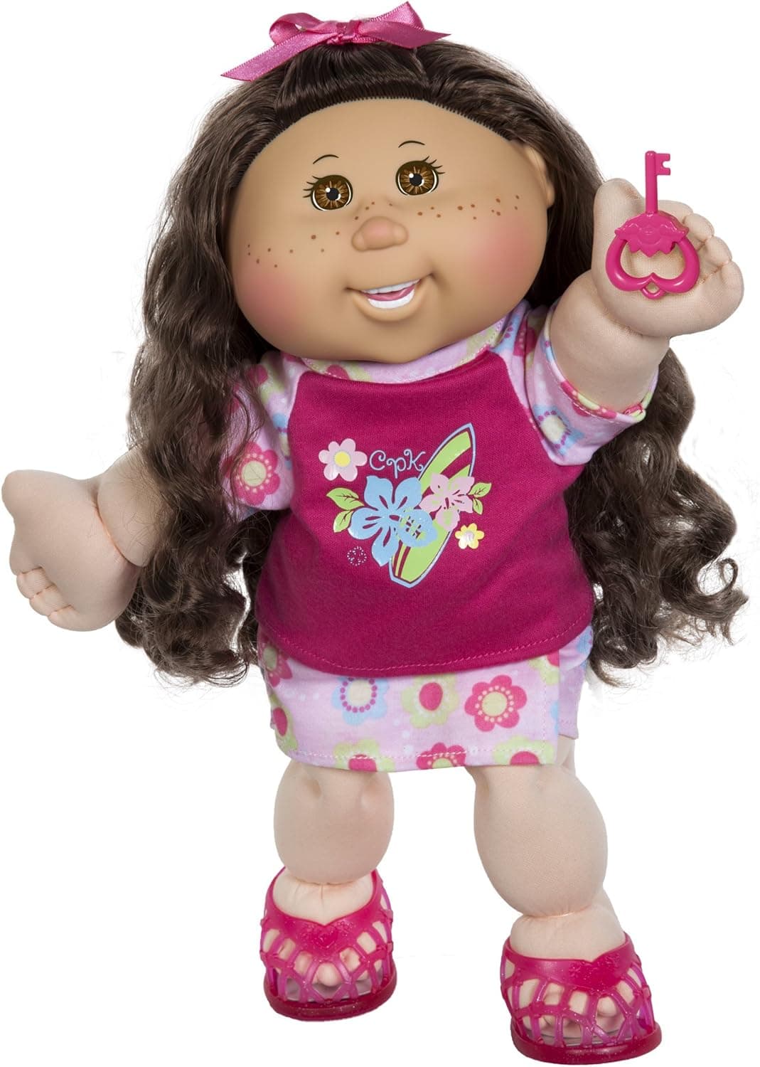 Cabbage Patch Kids 14" Kids - Brunette/Brown Eye Girl Doll in Surfer Fashion