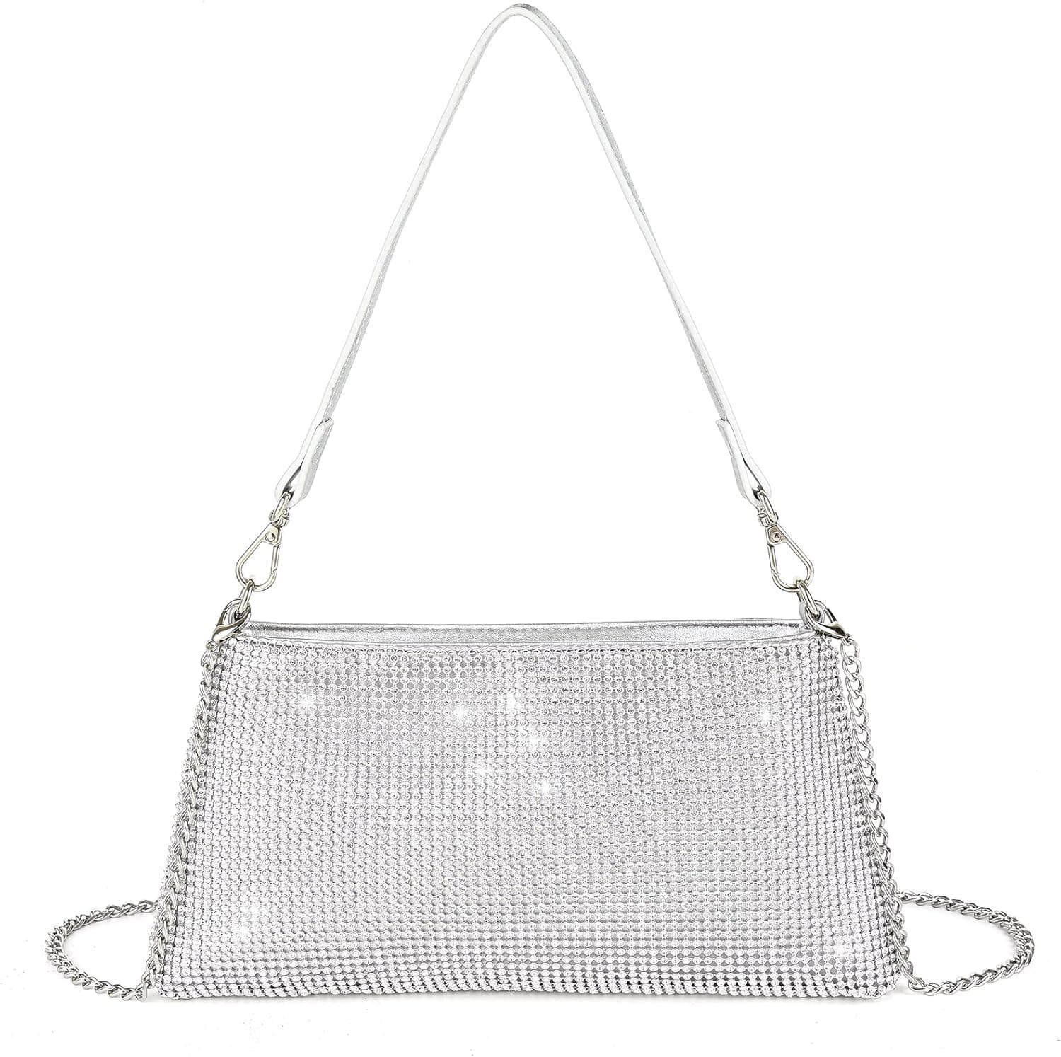 Valleycomfy Bling Evening Clutch Bag for Women Lady Girl Bride Rhinestone Purse For Prom Cocktail Party Wedding Engagement