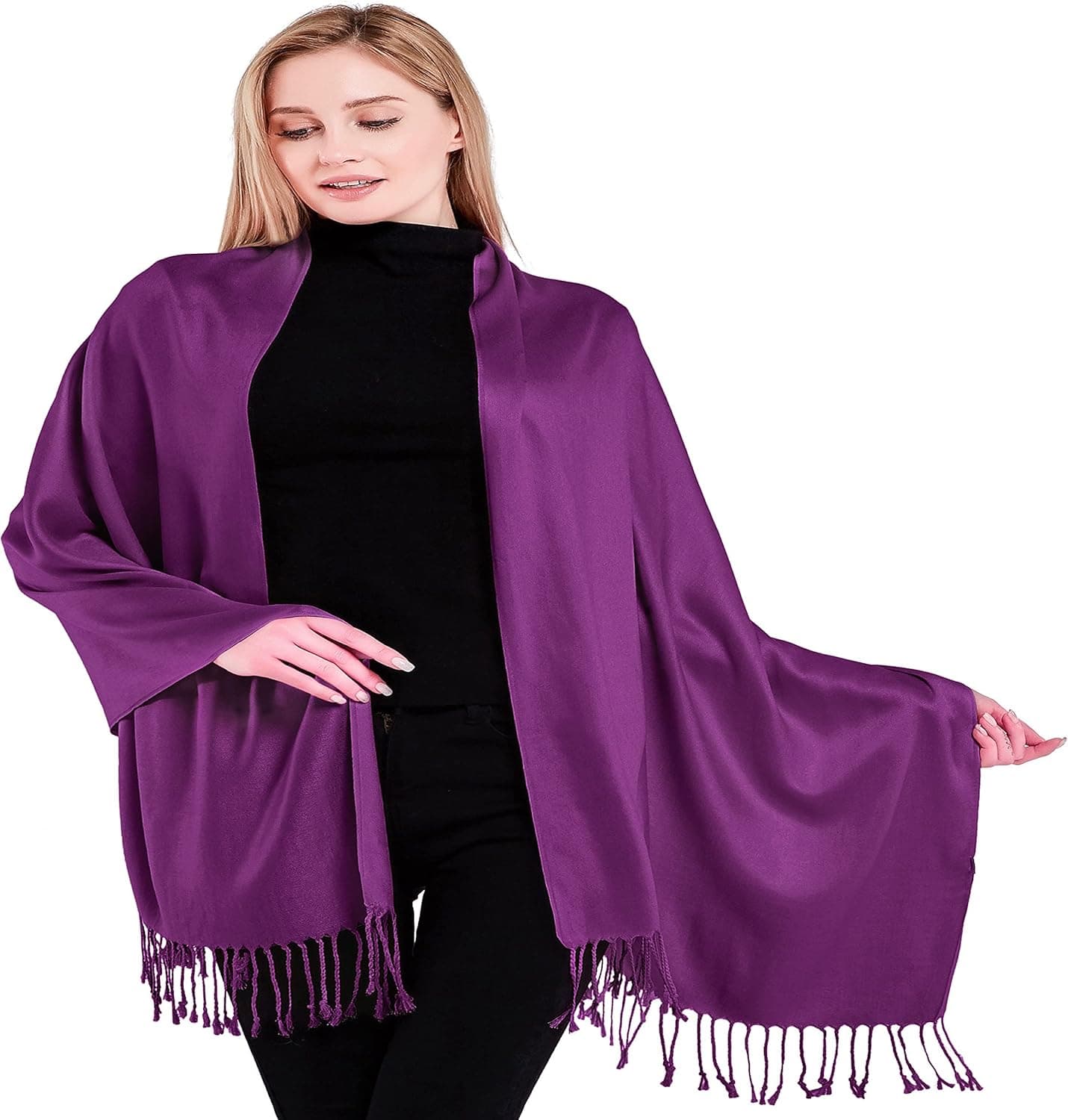 CJ Apparel Solid Color Design Shawl Seconds Scarf Wrap Stole Throw Head Wrap Face Cover Pashmina NEW