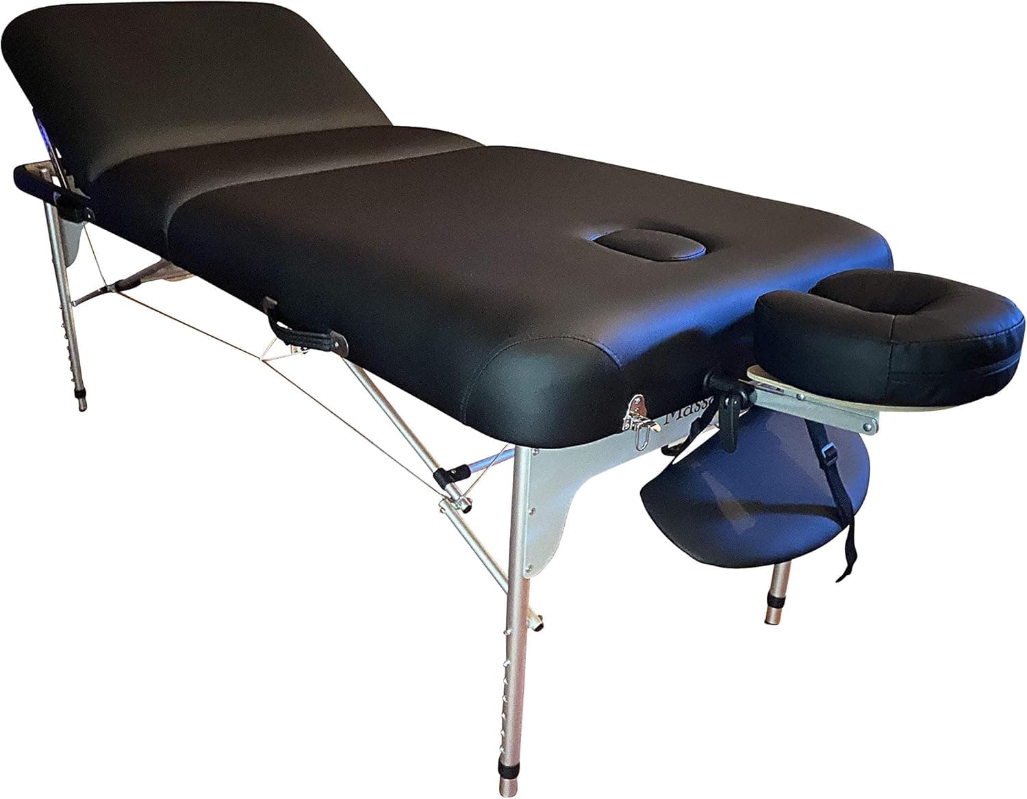 Brody Massage Atomic XL Portable Massage Table - 5" Thick Foam Padding 32" x 84" 3 Section Incline Aluminum Massage Table for Massage Therapists, Salons and Tattoo Parlors