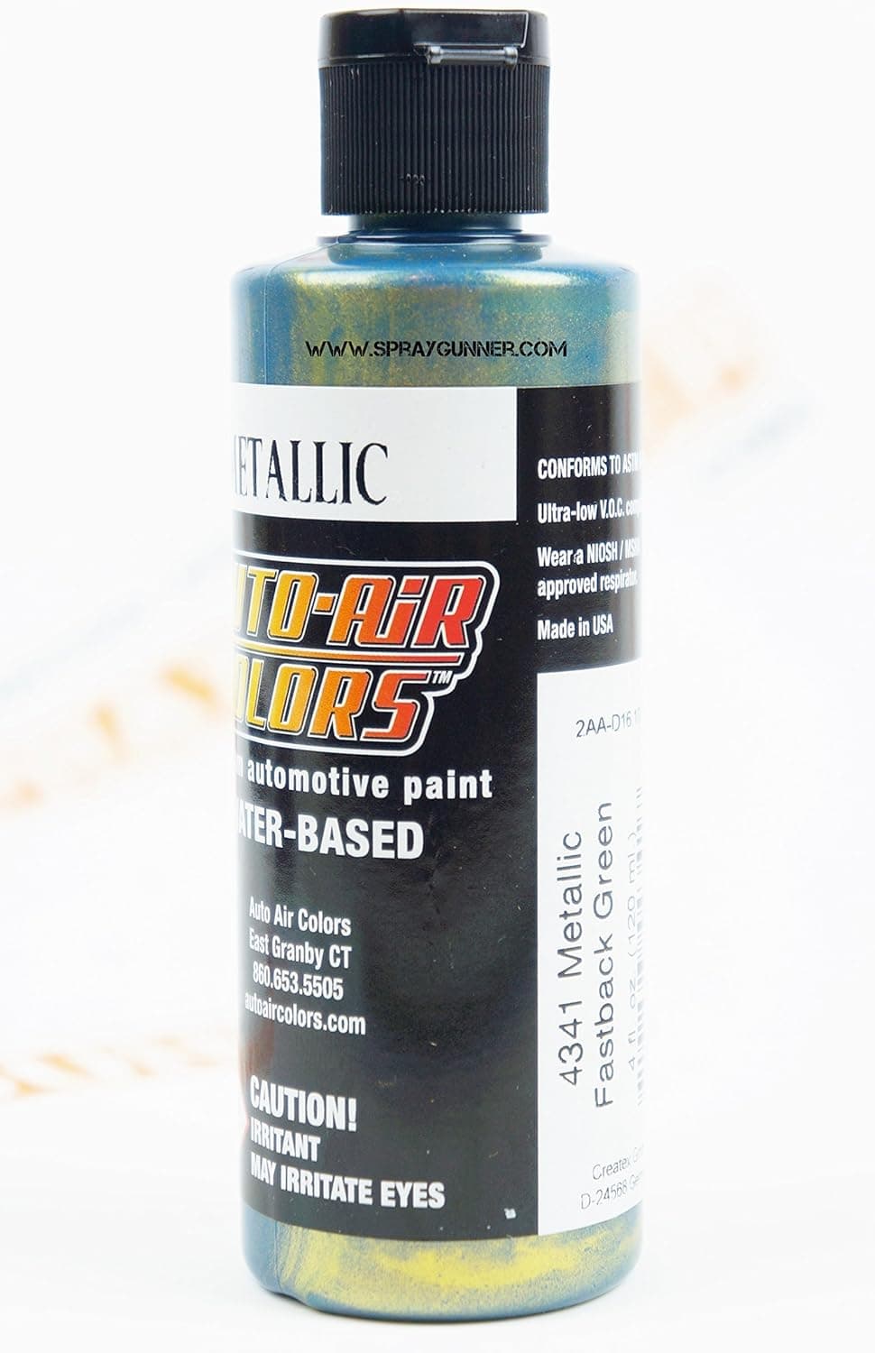HahaBall Createx Auto-Air Colors 4oz Metallic Fastback Green 4341 Custom Airbrush Paint. by SprayGunner