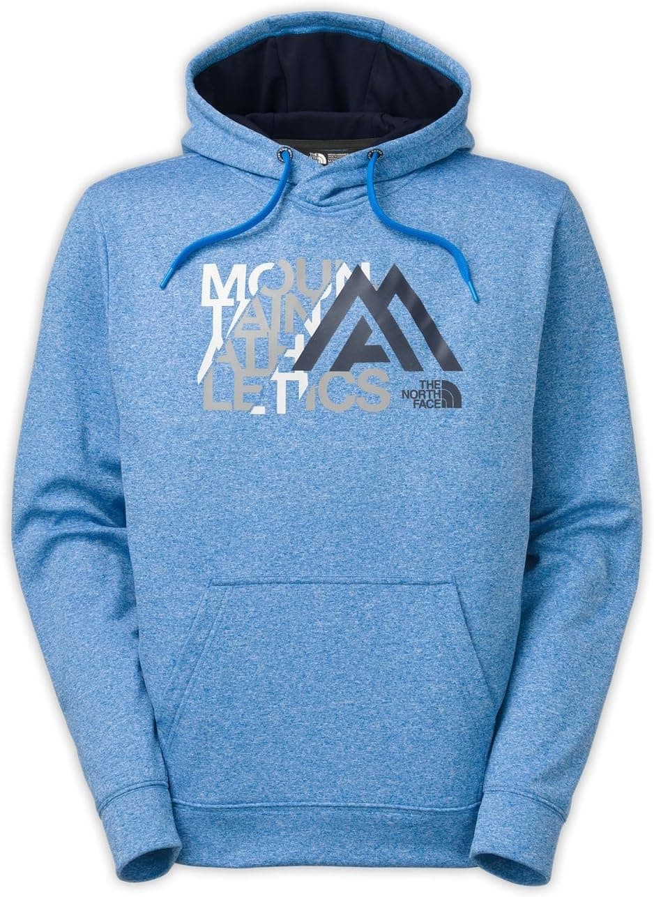 The North Face Men's MA Graphic Surgent Hoodie,Bomber Blue Heather/Cosmic Blue,U