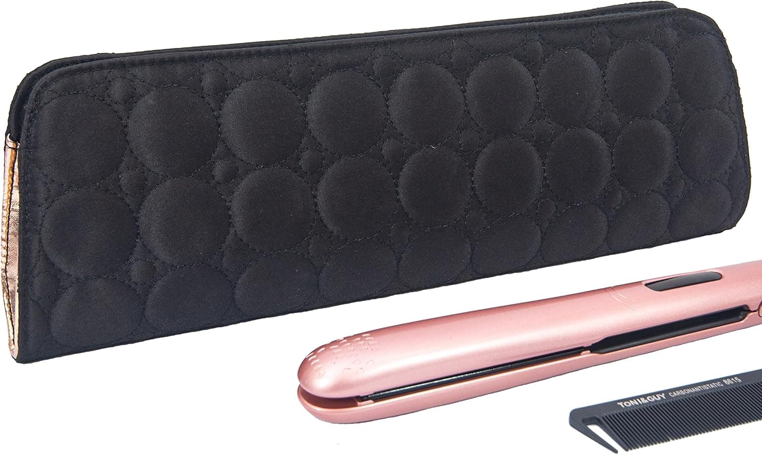 Remobia Hicol 200℃ Heat Resistant Stylish Professional Portable Flat Iron Bag Hair Straighteners Storage Bag Curling Pouch Carry Case for Travel,Gym or Home