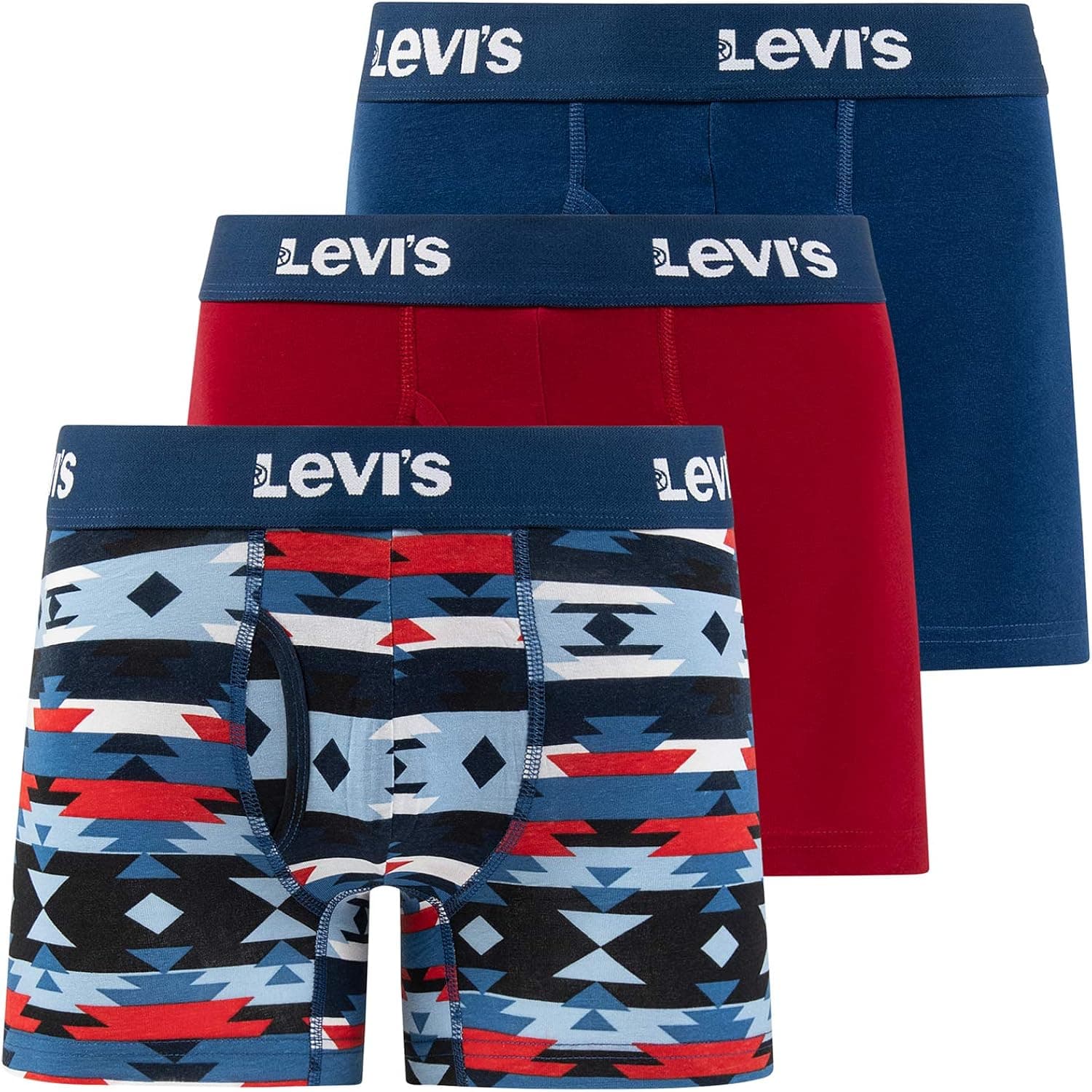 Levi's Boxer Briefs for Men, Cotton Stretch Breathable Men's Underwear 3 Pack