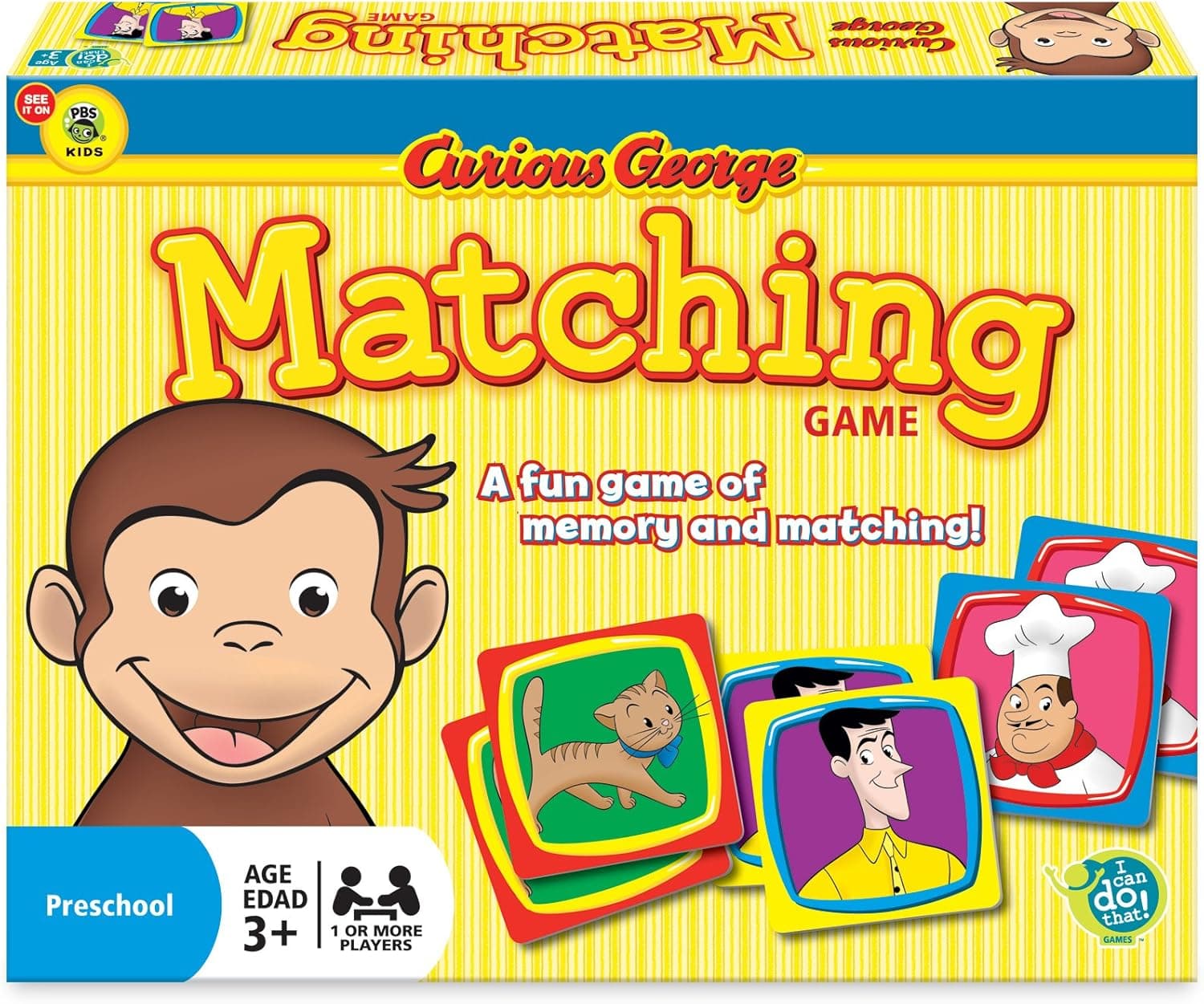 Wonder Forge Curious George Matching Game for Boys & Girls Age 3 and Up - A Fun & Fast Monkey Memory Game