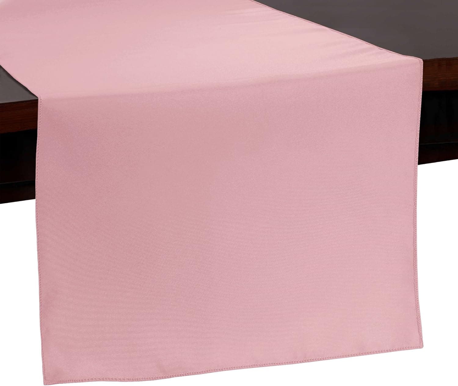 Ultimate Textile -10 Pack- 14 x 108-Inch Polyester Table Runner, Light Pink
