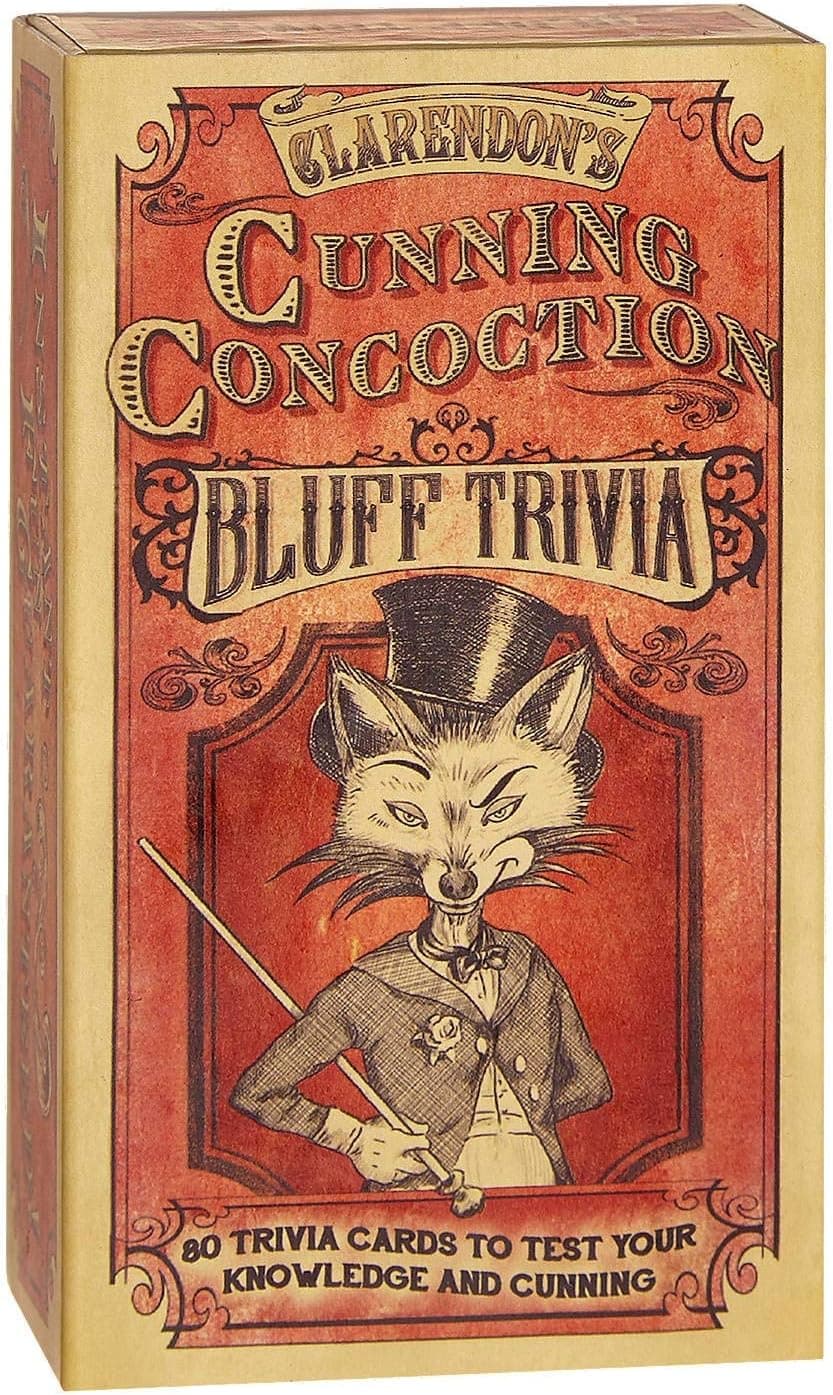 Front Porch Classics | Claredon's Cunning Concoction Vintage Bluffing Trivia Card Game for 2 or More Players, Ages 10 and Up (53514)