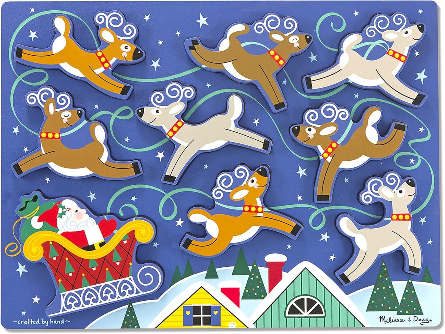 Melissa & Doug Santa's Sleigh Chunky Puzzle