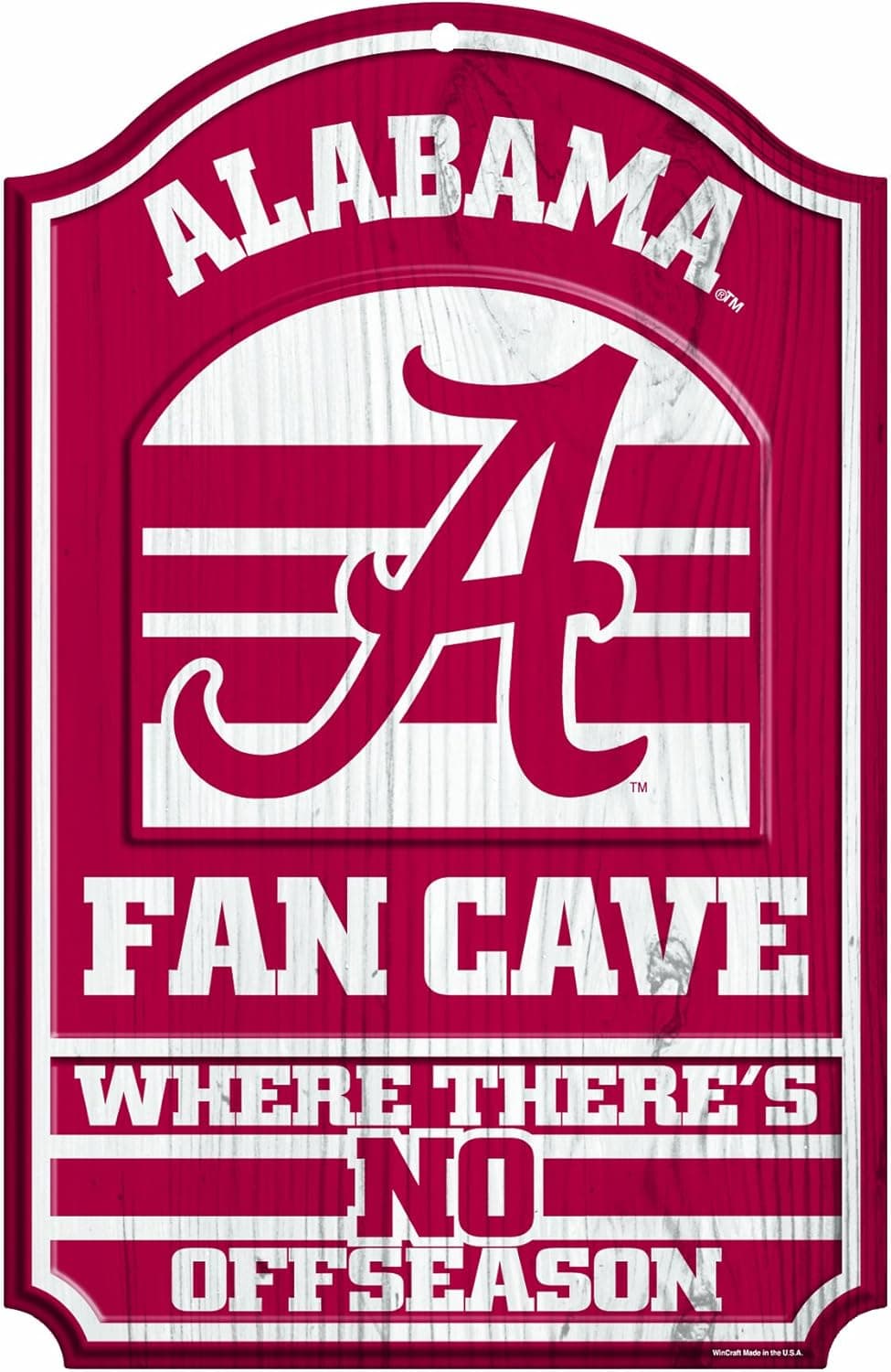 NCAA Fan Cave Wood Sign, 11" x 17"