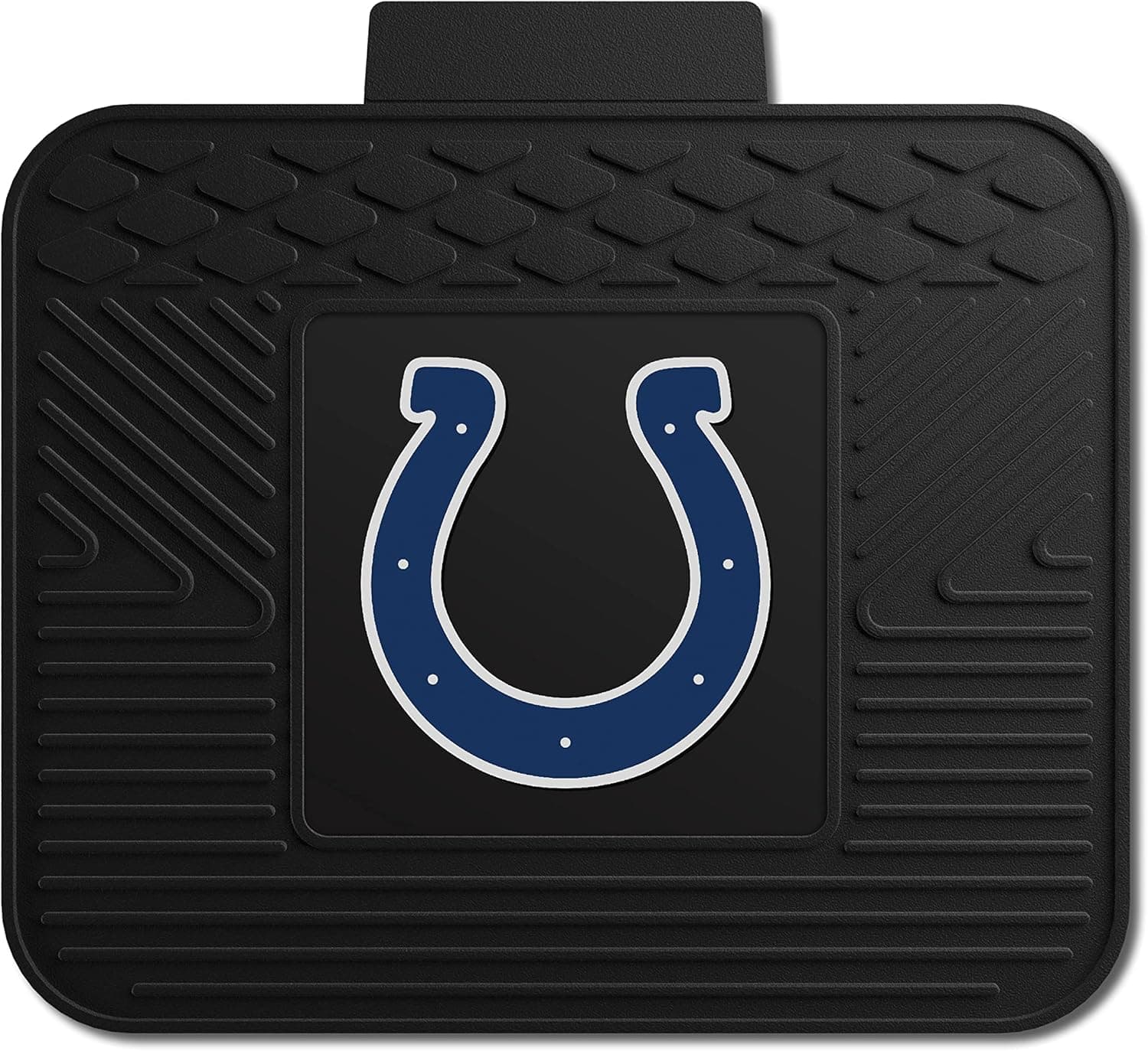 FANMATS 9990 Indianapolis Colts Back Row Utility Car Mat - 1 Piece - 14in. x 17in., All Weather Protection, Universal Fit, Molded Team Logo