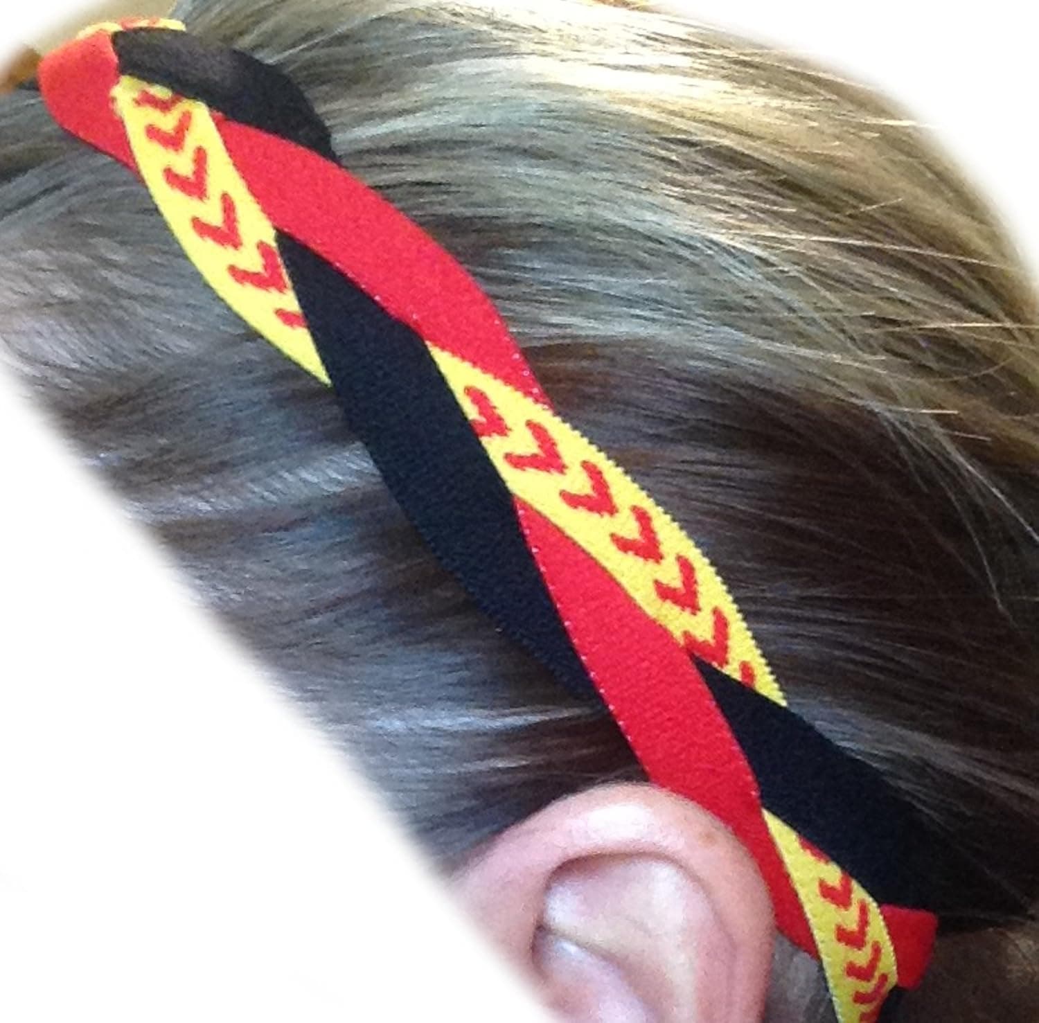 It's Ridic! No Slip Grip /Non-Slip Sports / Athletic Nylon Triple Braided Sports Headband