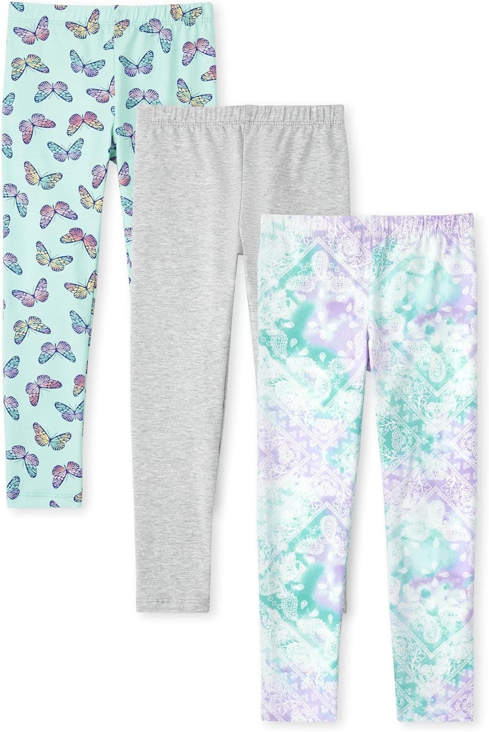 The Children's Place 3 Pack Girls Fashion Knit Leggings 3-Pack