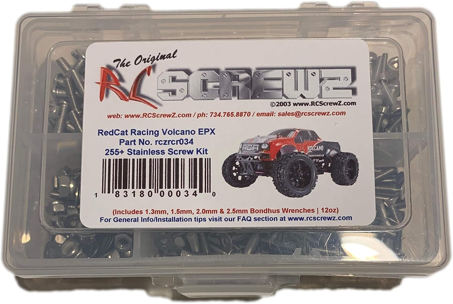 RCScrewZ Stainless Steel Screw Kit rcr034 Compatible with RedCat Racing Volcano EPX