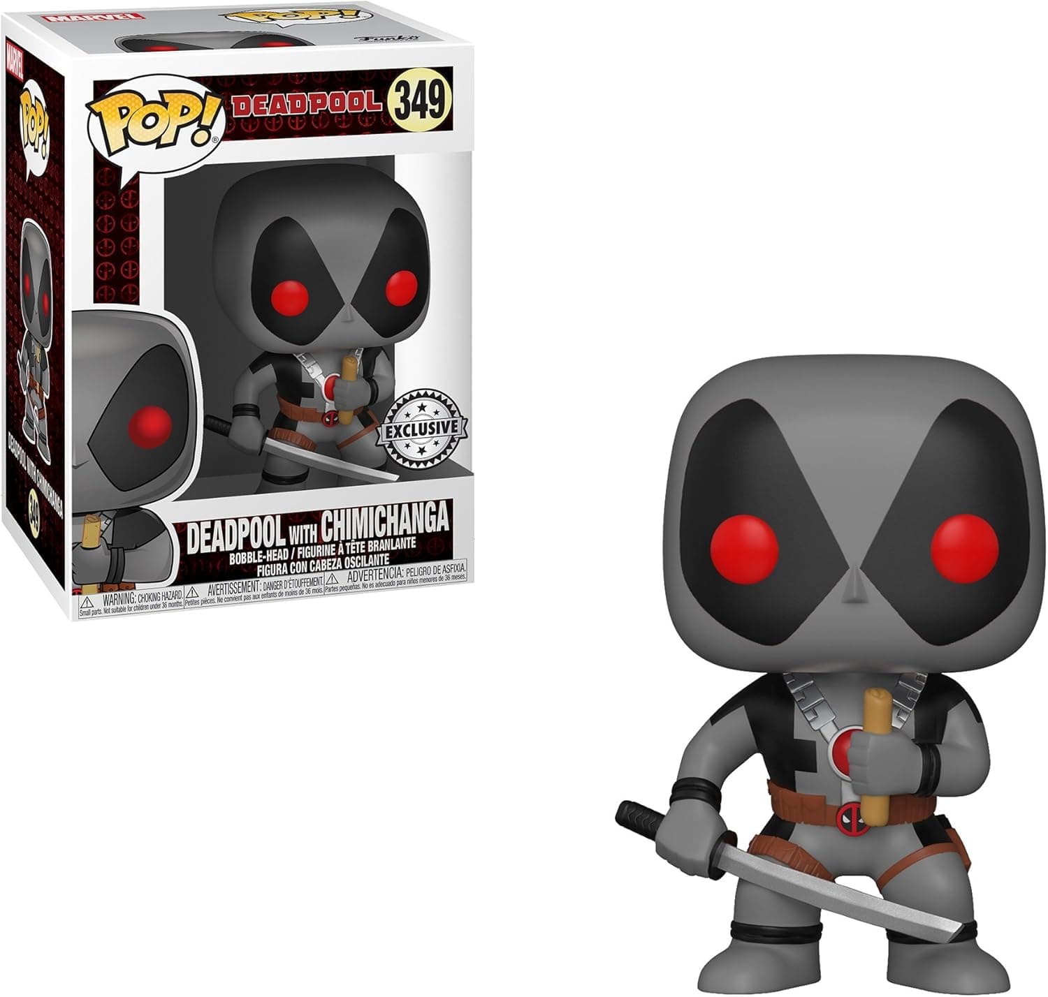 Funko Pop! Marvel: Deadpool with Chimichanga Collectible Figure, 7-Eleven Exclusive