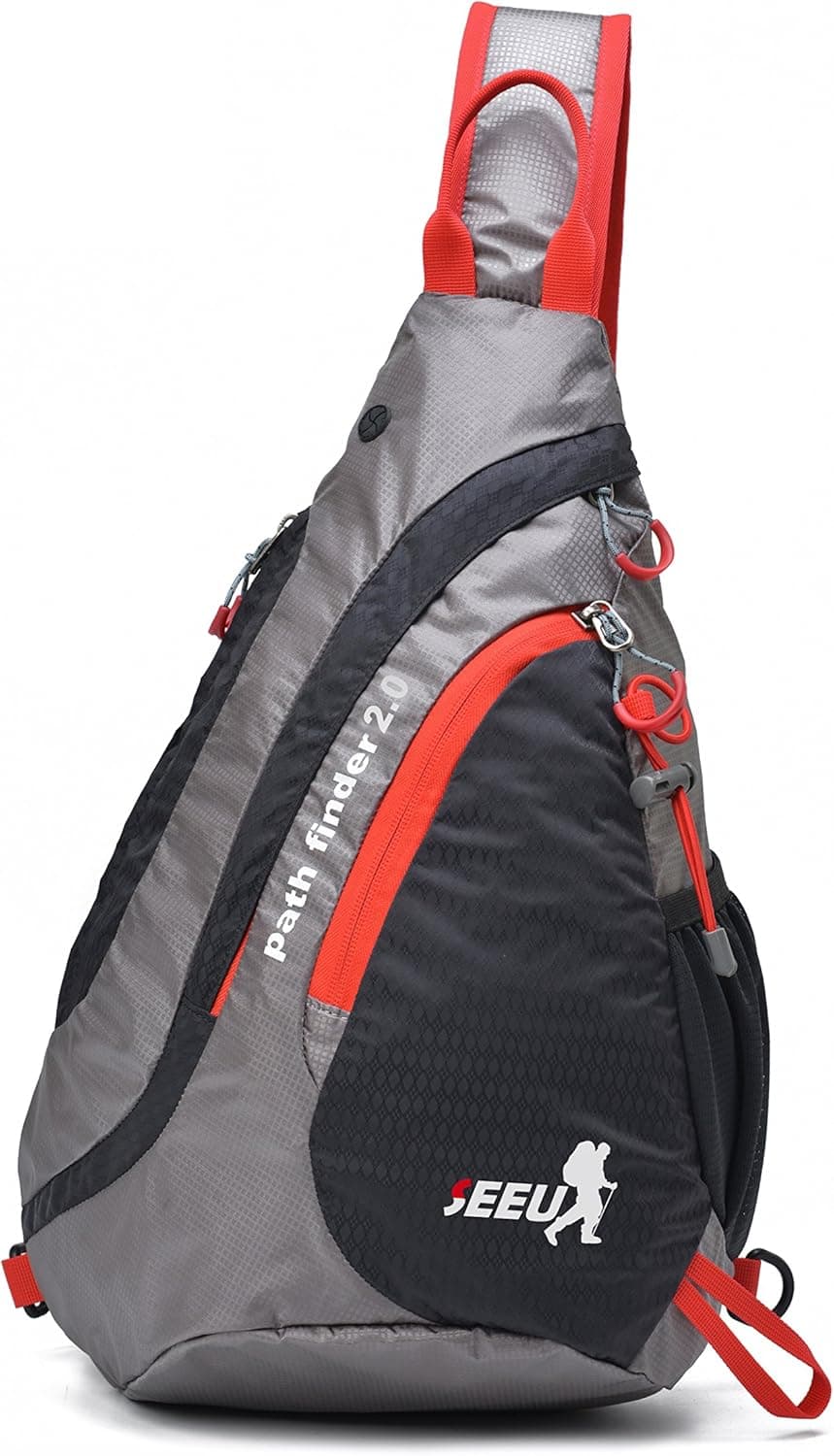 SEEU Sling Bag Backpack, Ultralight Shoulder Bag Chest Bag for Women Men 20L