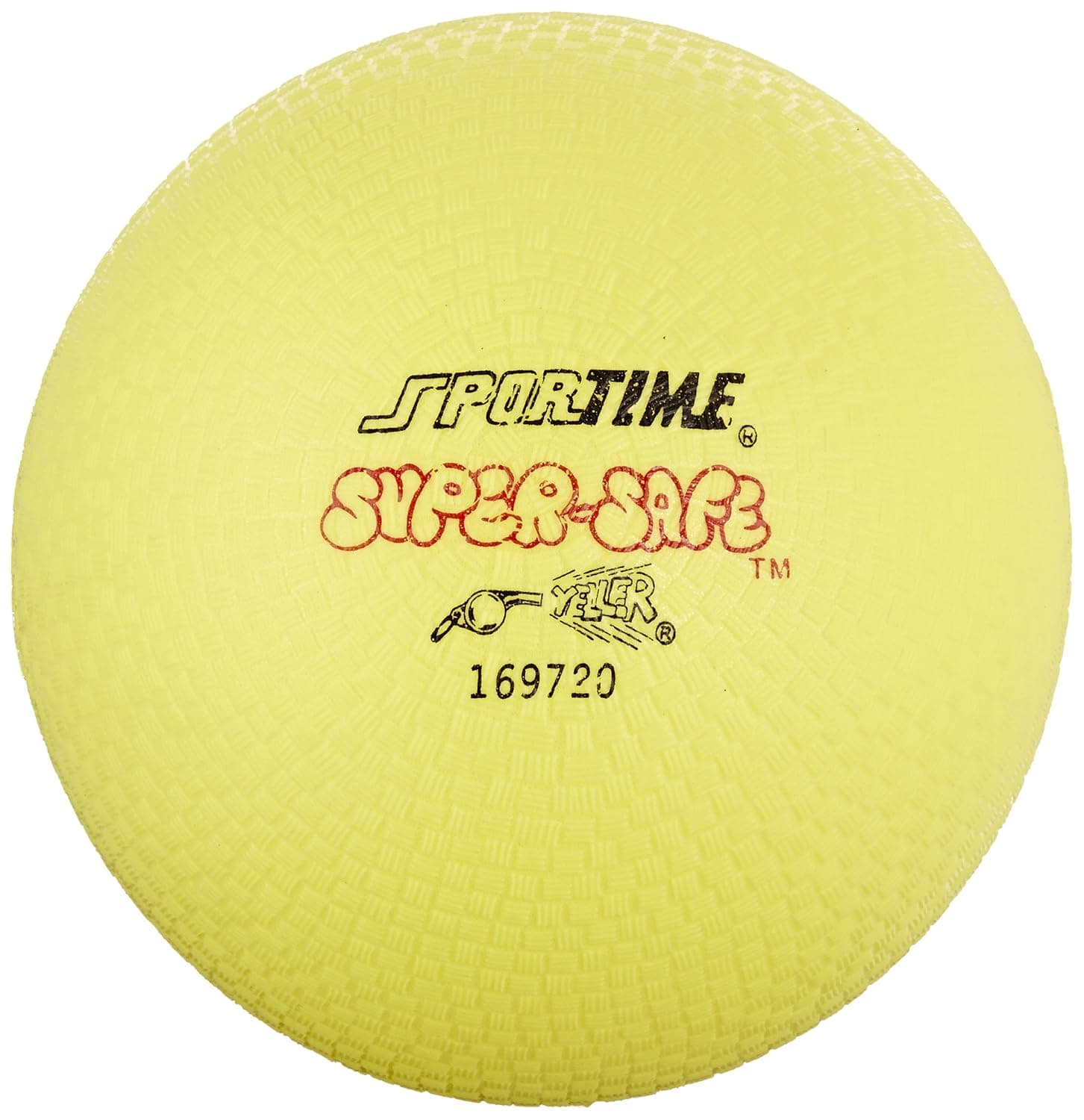 Sportime Super-Safe Rubber Playground Ball - 10 inch - Yellow